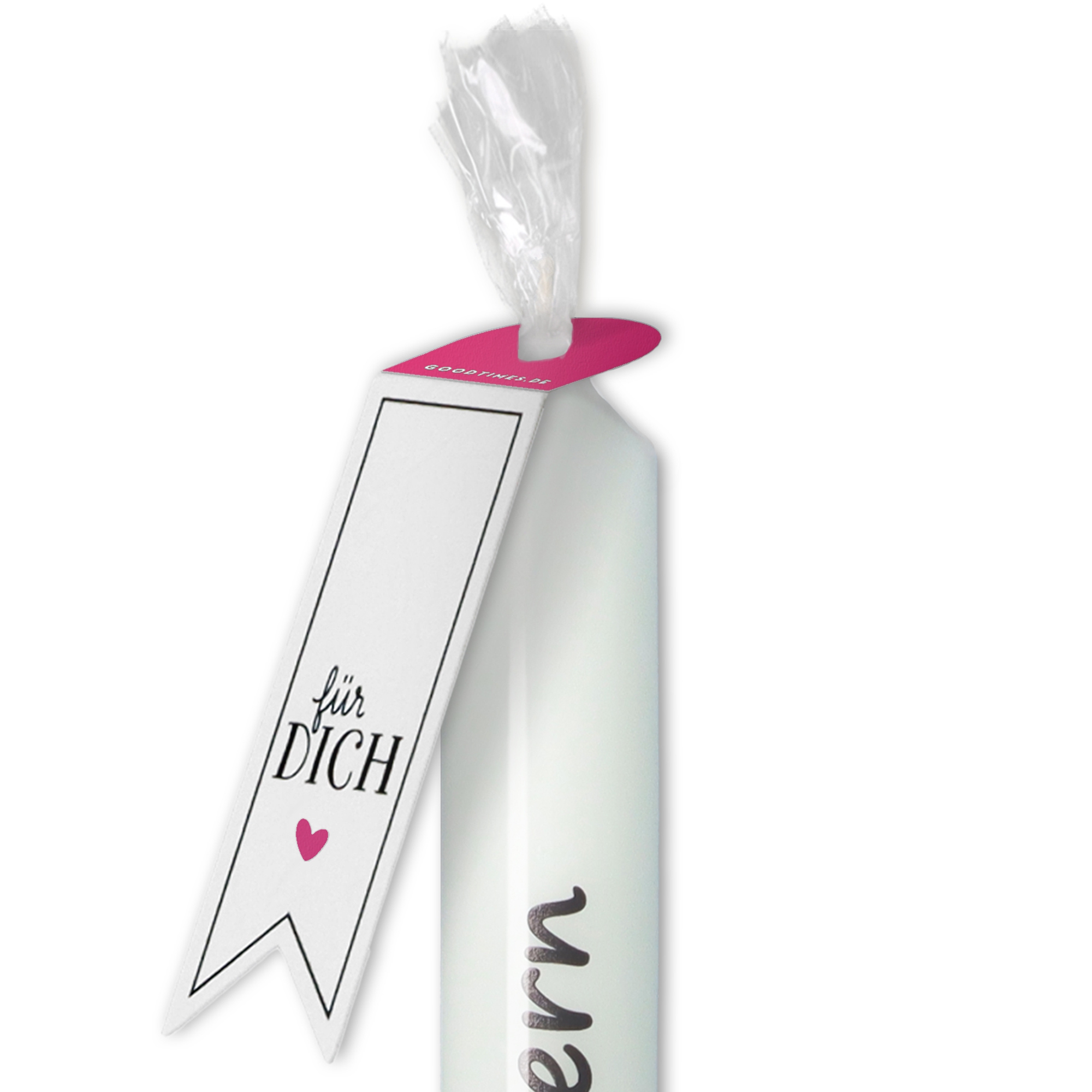 Stabkerze "Frohe Ostern" Pink