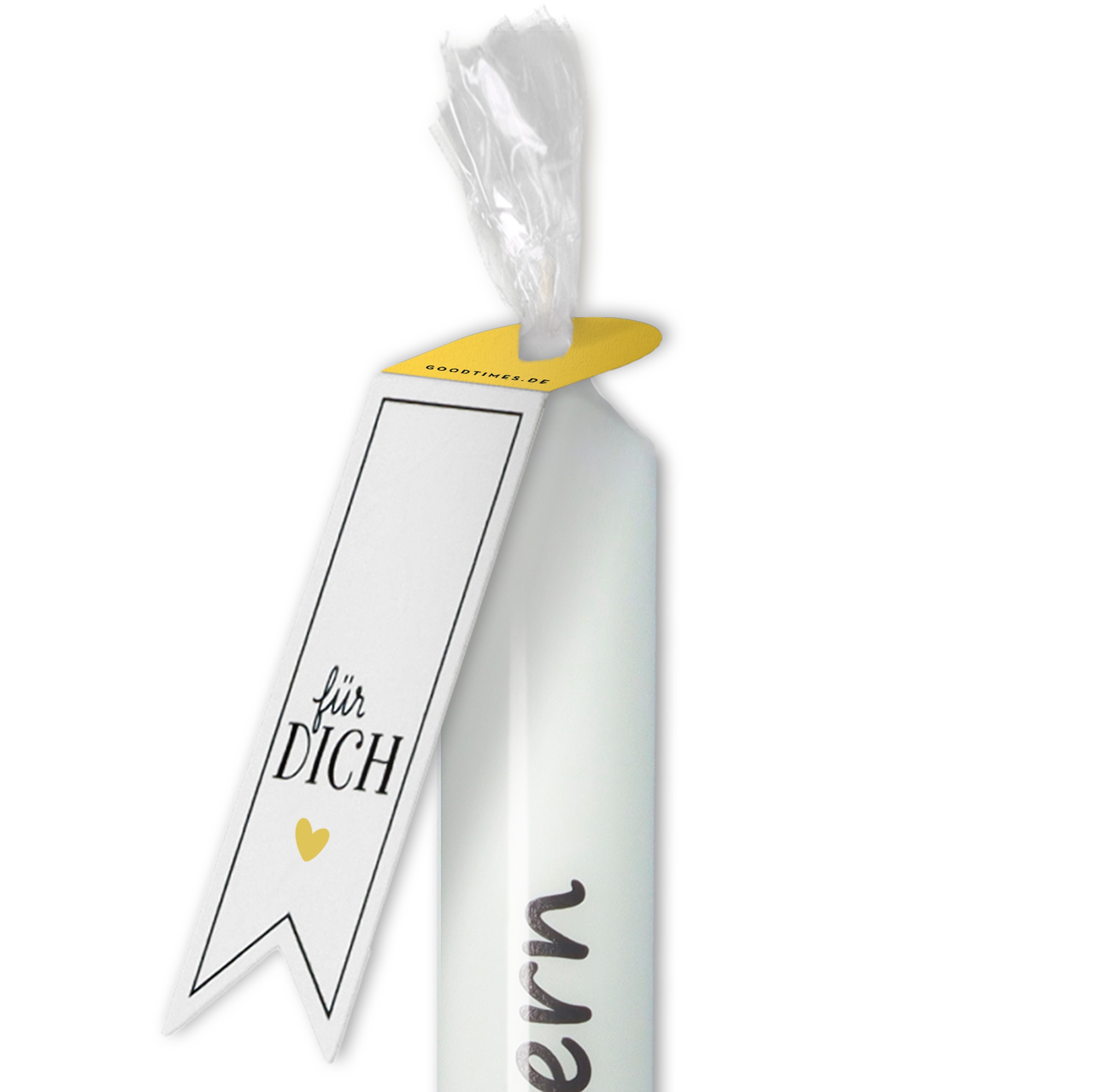 Stabkerze "Frohe Ostern" Gelb Stabkerze "Frohe Ostern" Gelb