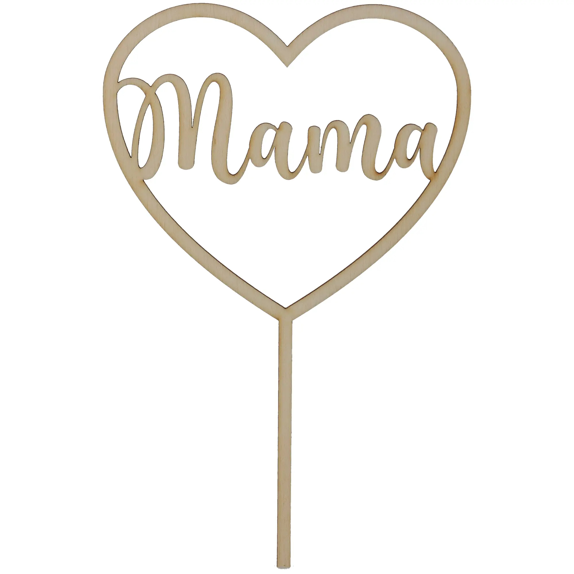 Cake Topper "Mama" klein aus Holz