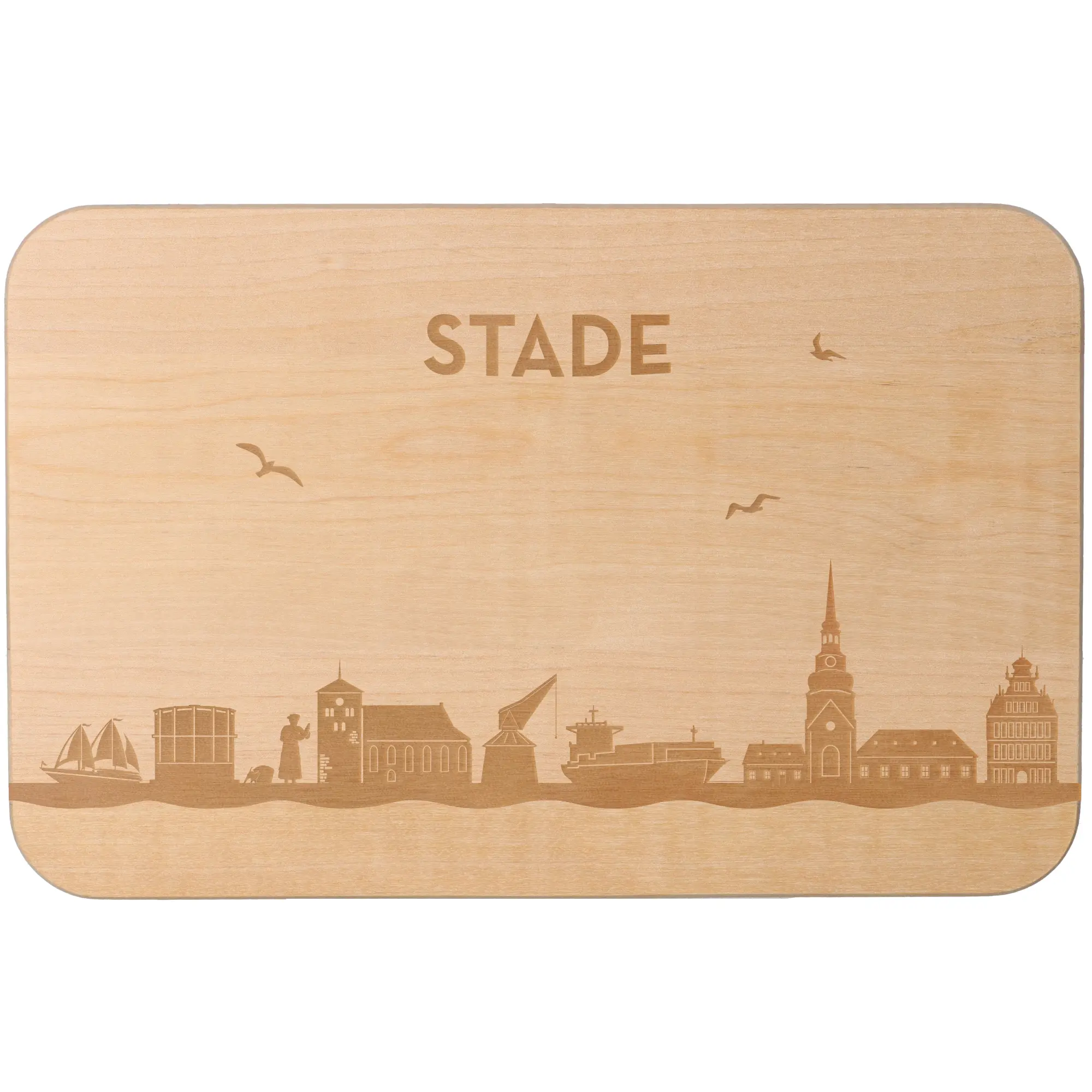 Frühstücksbrett Skyline Stade