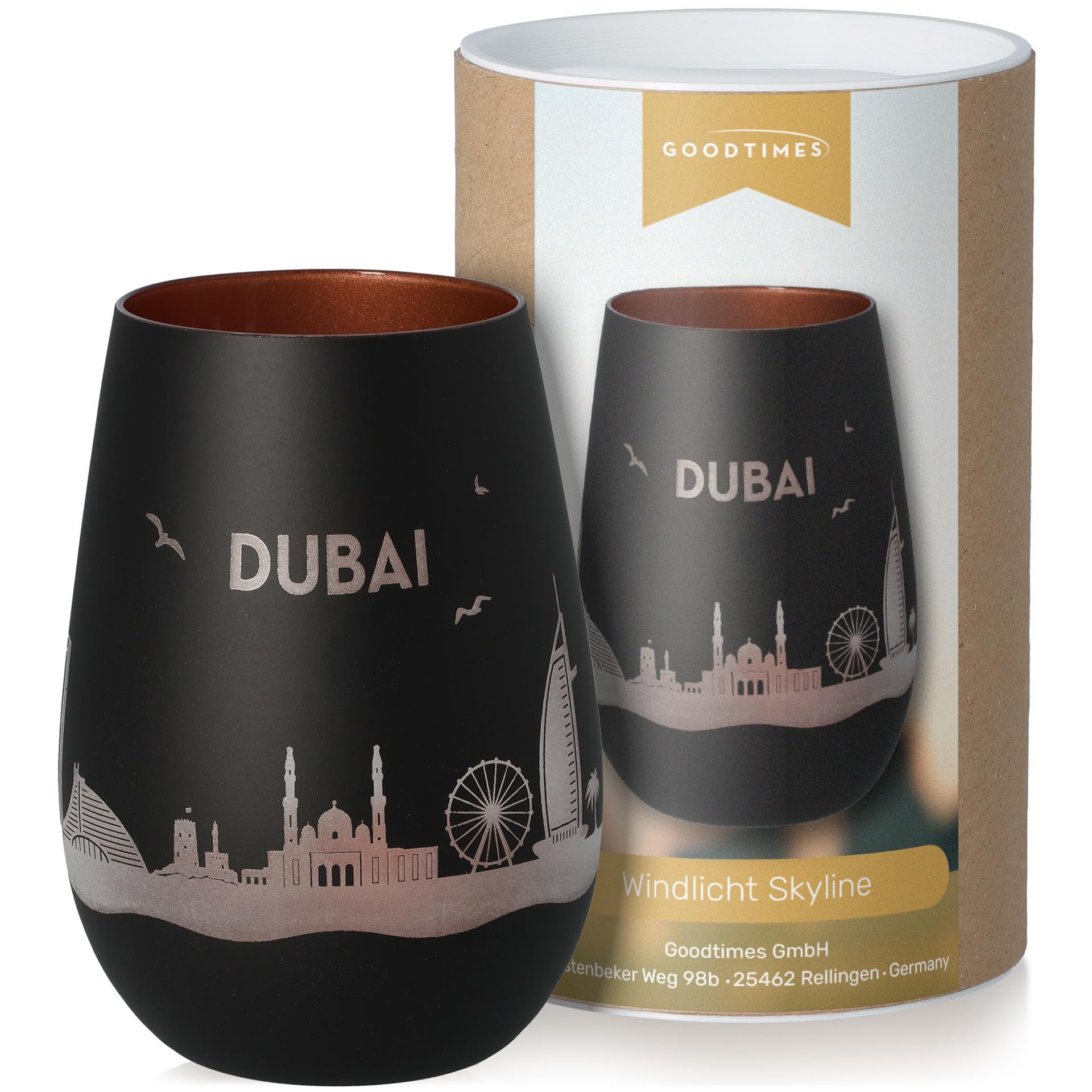 Windlicht Skyline Dubai Töpferei, Krug, Tasse