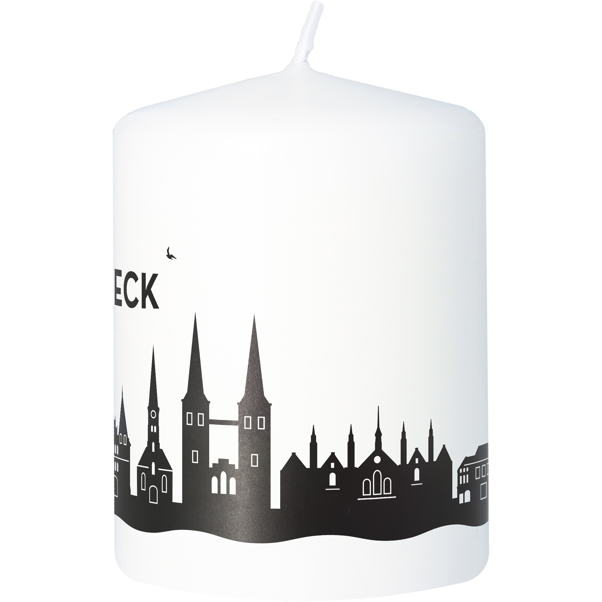 Stumpenkerze Skyline Lübeck Stumpenkerze Skyline Lübeck