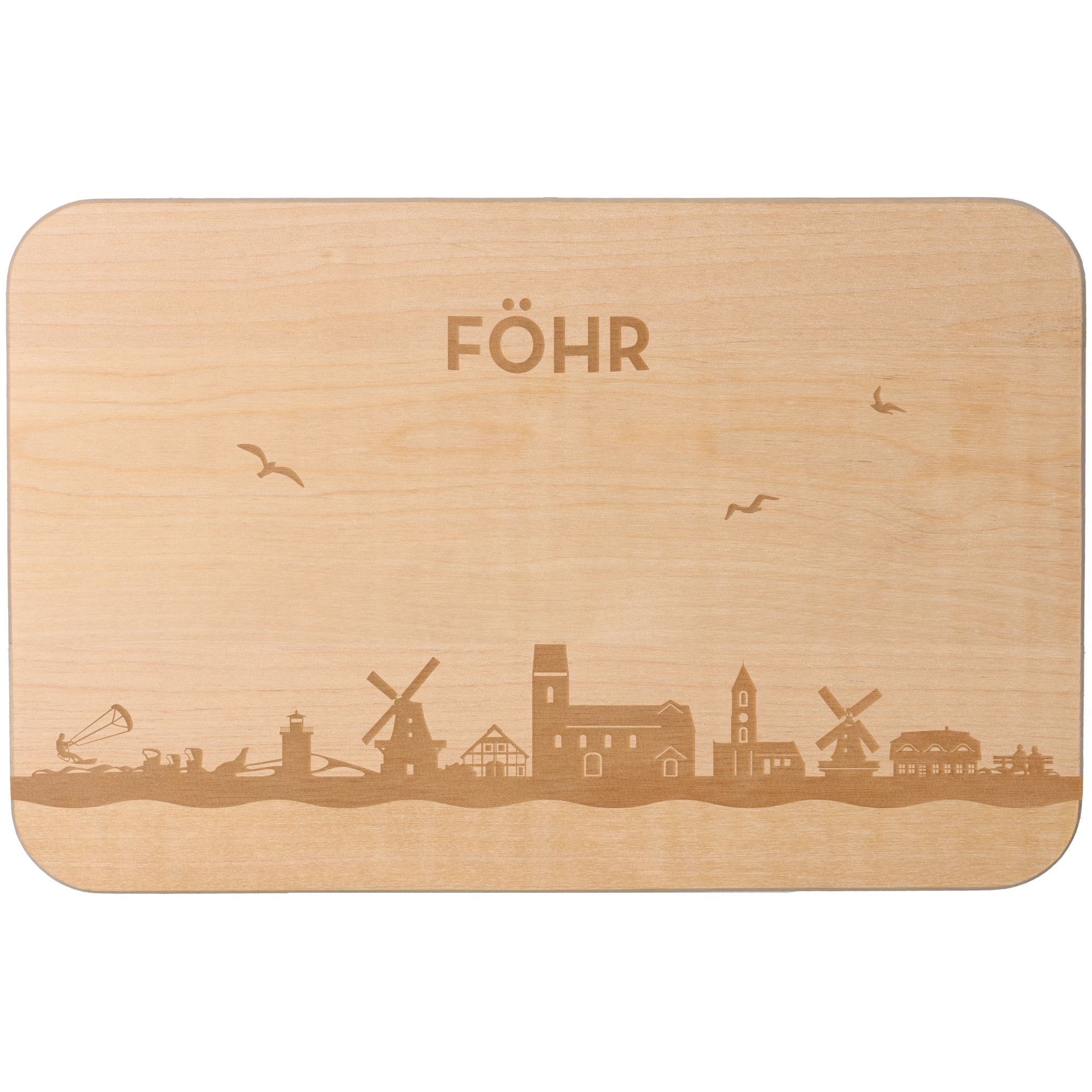 Frühstücksbrett Skyline Föhr Frühstücksbrett Skyline Föhr