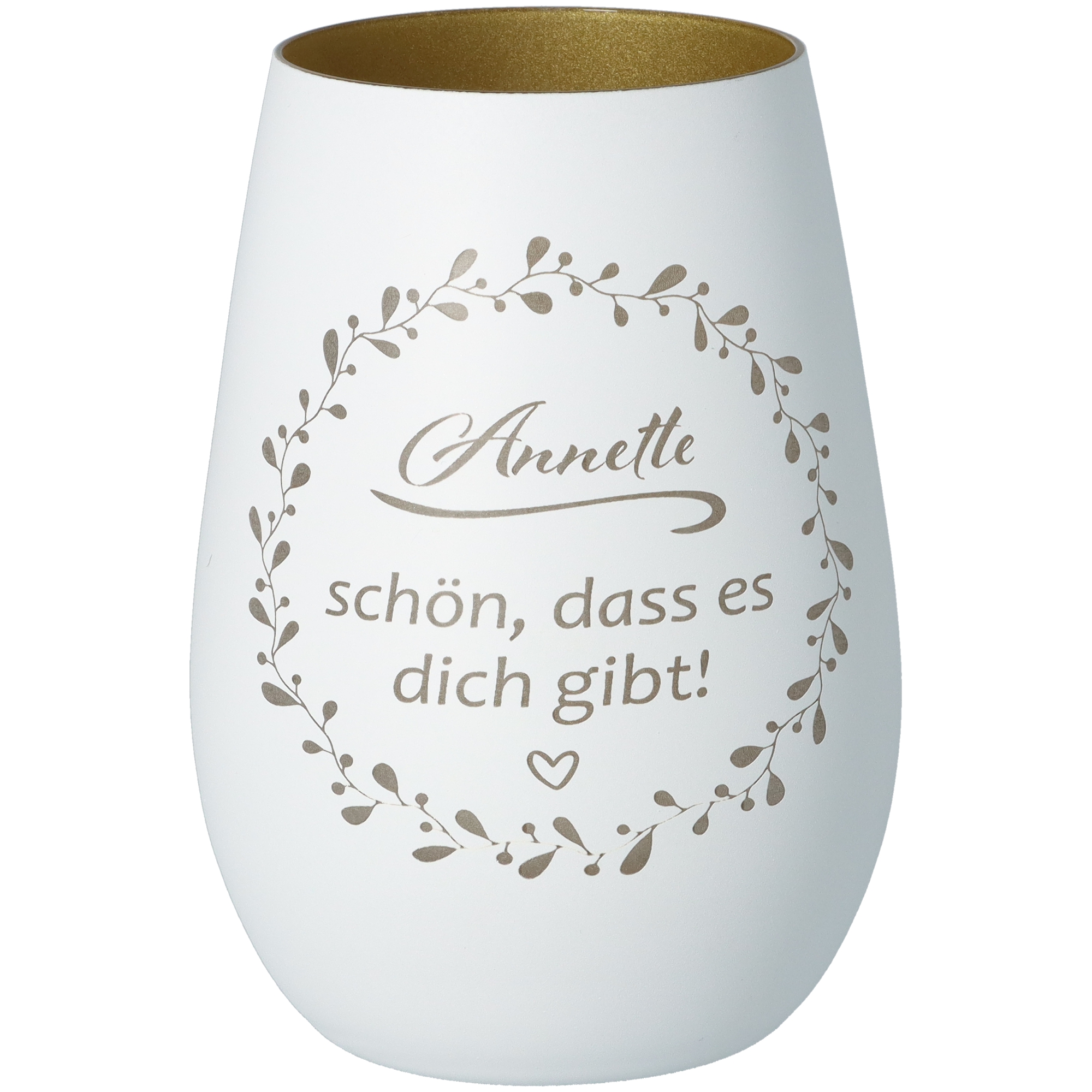 Windlicht "Schön, dass es dich gibt"