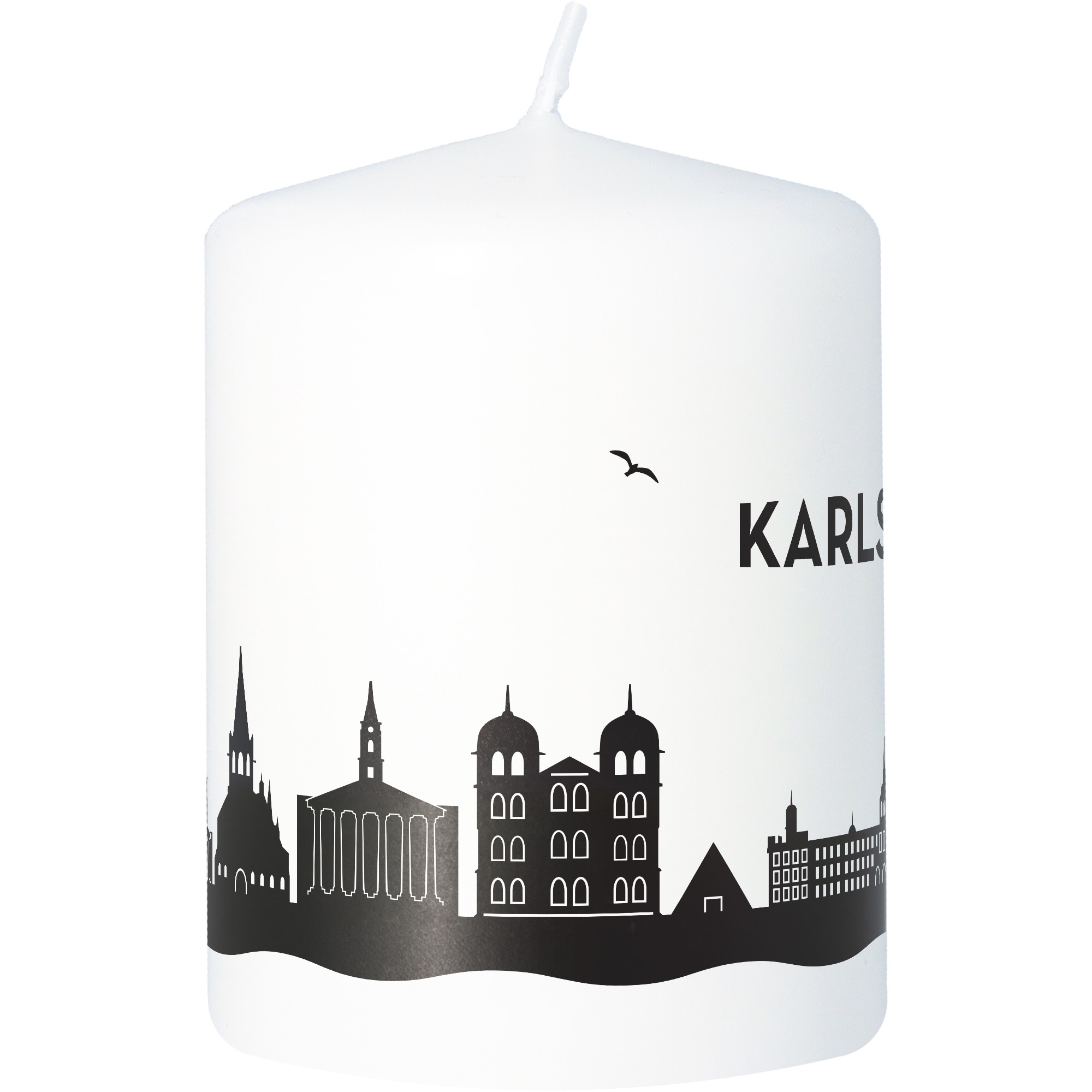 Stumpenkerze Skyline Karlsruhe Stumpenkerze Skyline Karlsruhe