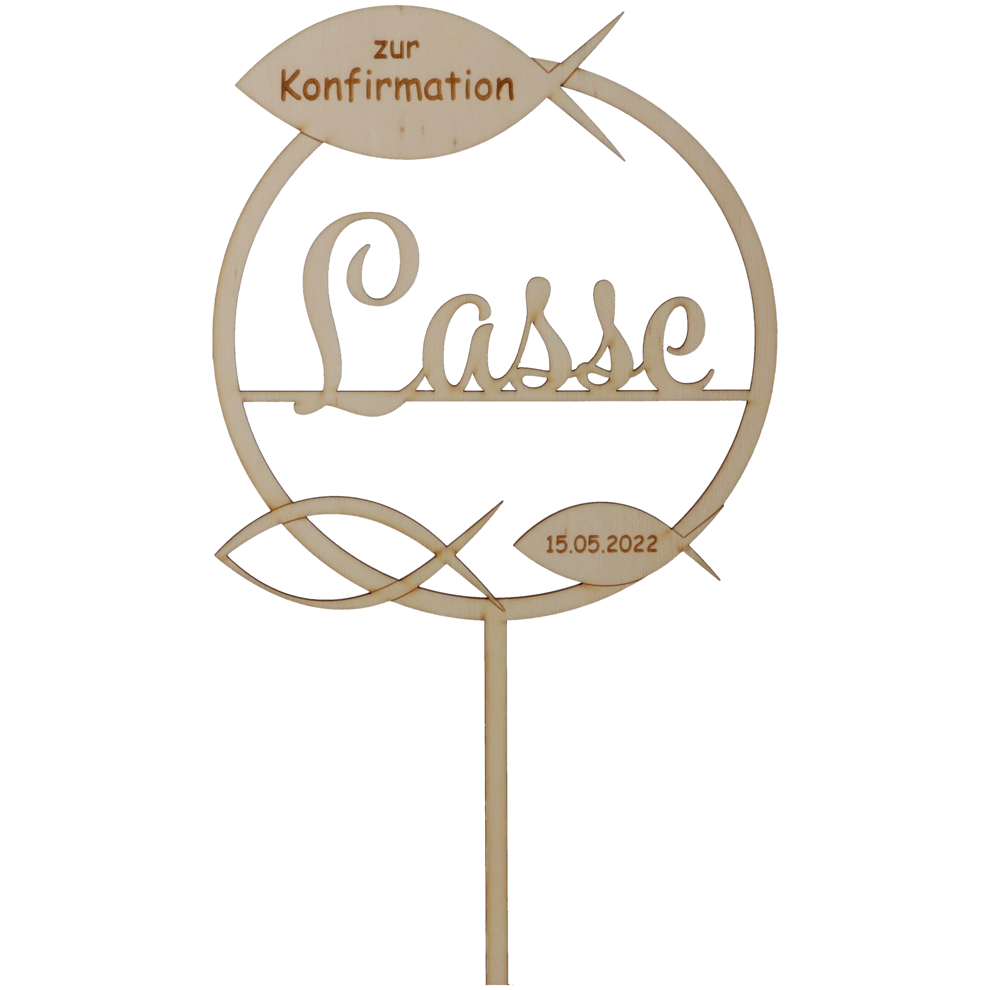 Cake Topper "Zur Konfirmation"