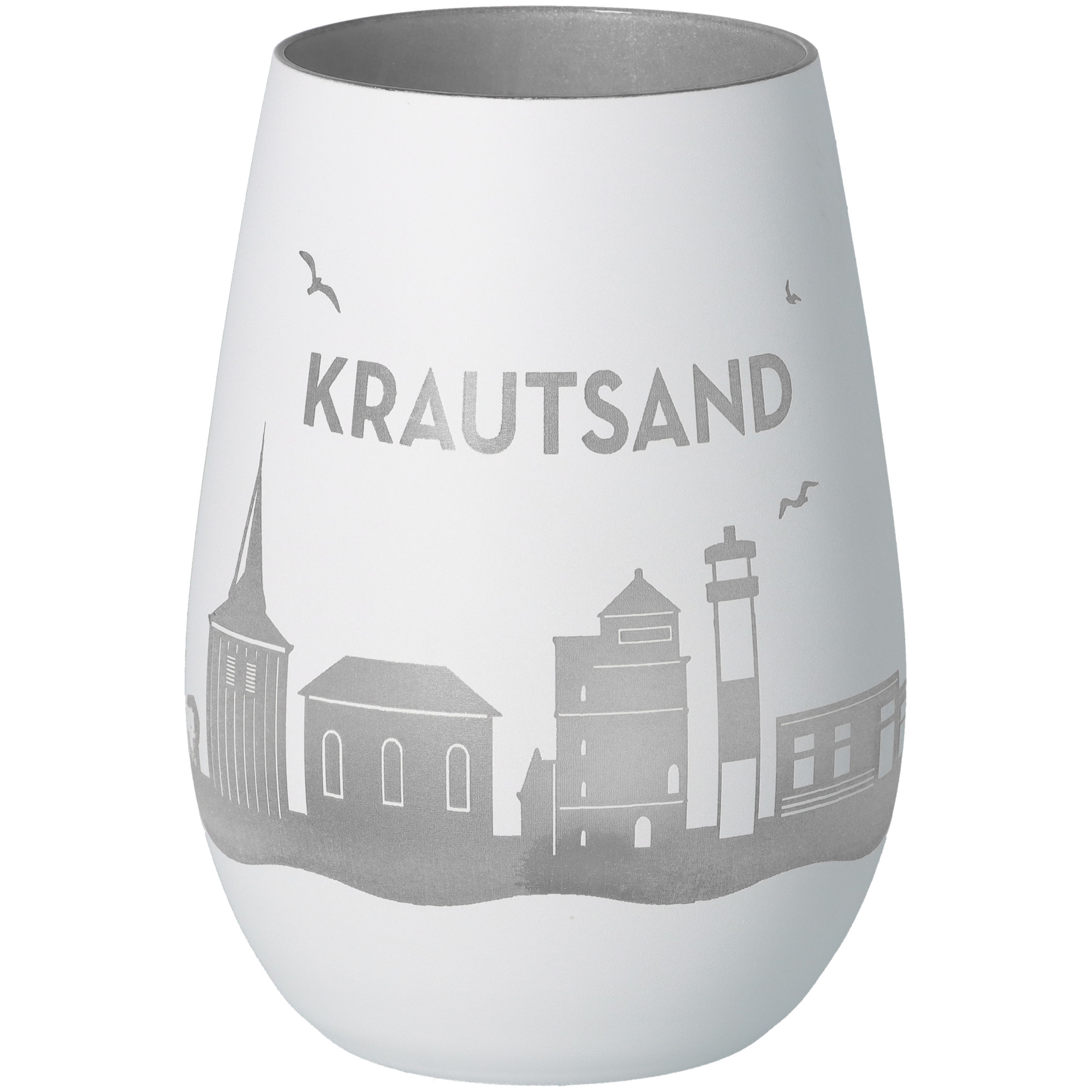 Windlicht Skyline Krautsand Töpferei, Krug, Glas, Vase