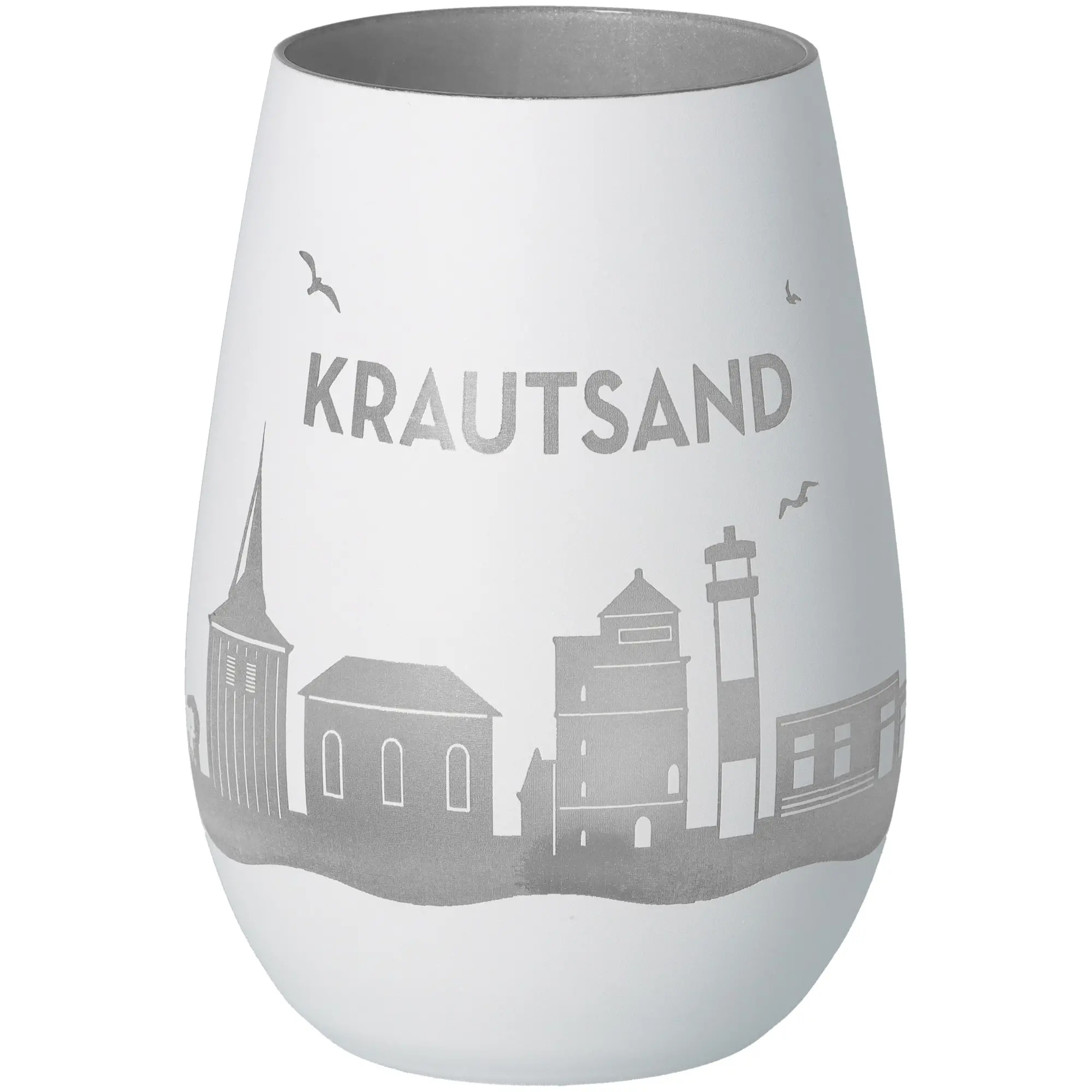 Windlicht Skyline Krautsand Töpferei, Krug, Glas, Vase