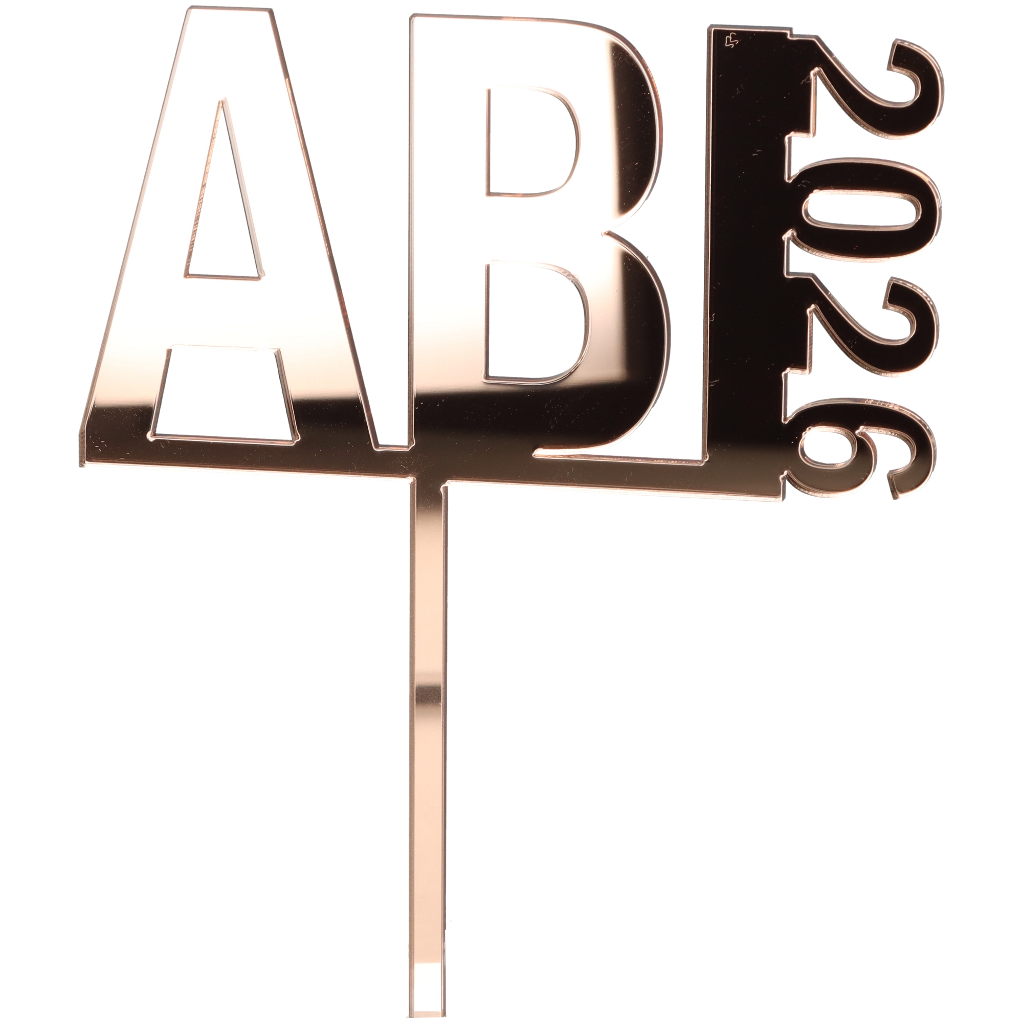 Cake Topper "ABI 2026" Schild, Symbol, Text