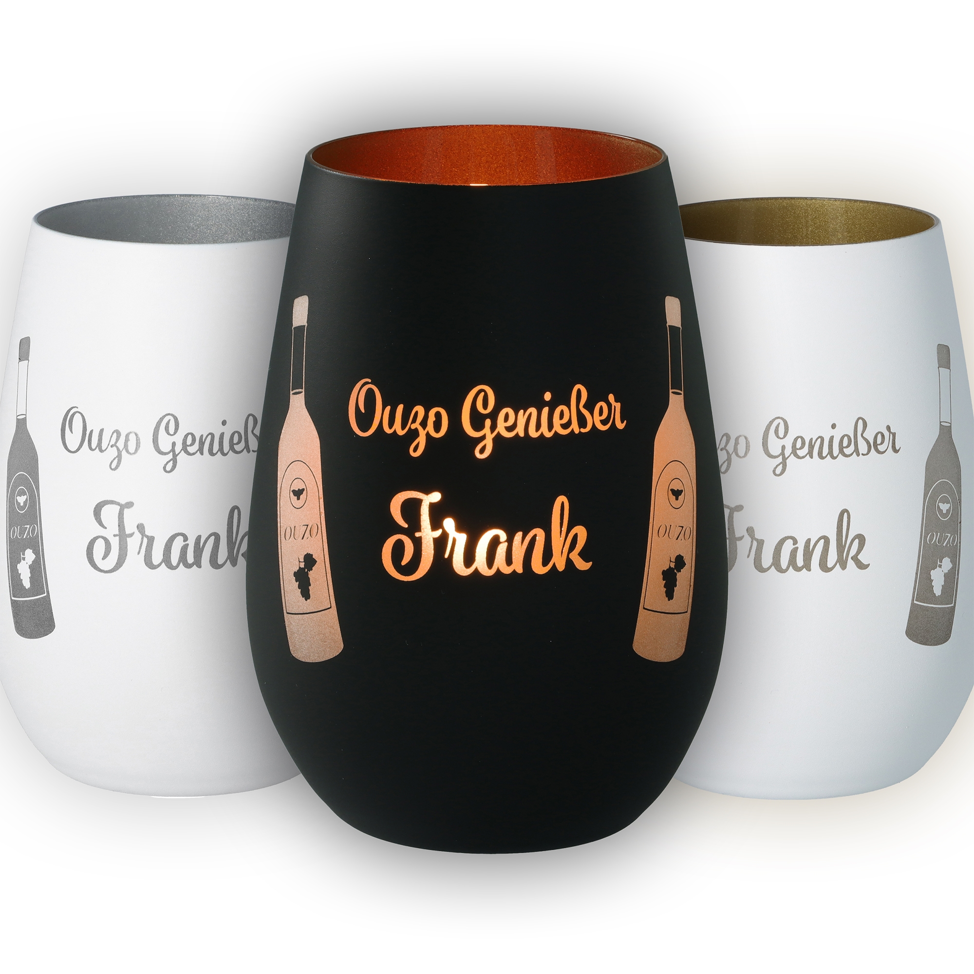 Windlicht "Ouzo Genießer" Krug, Töpferei, Tasse