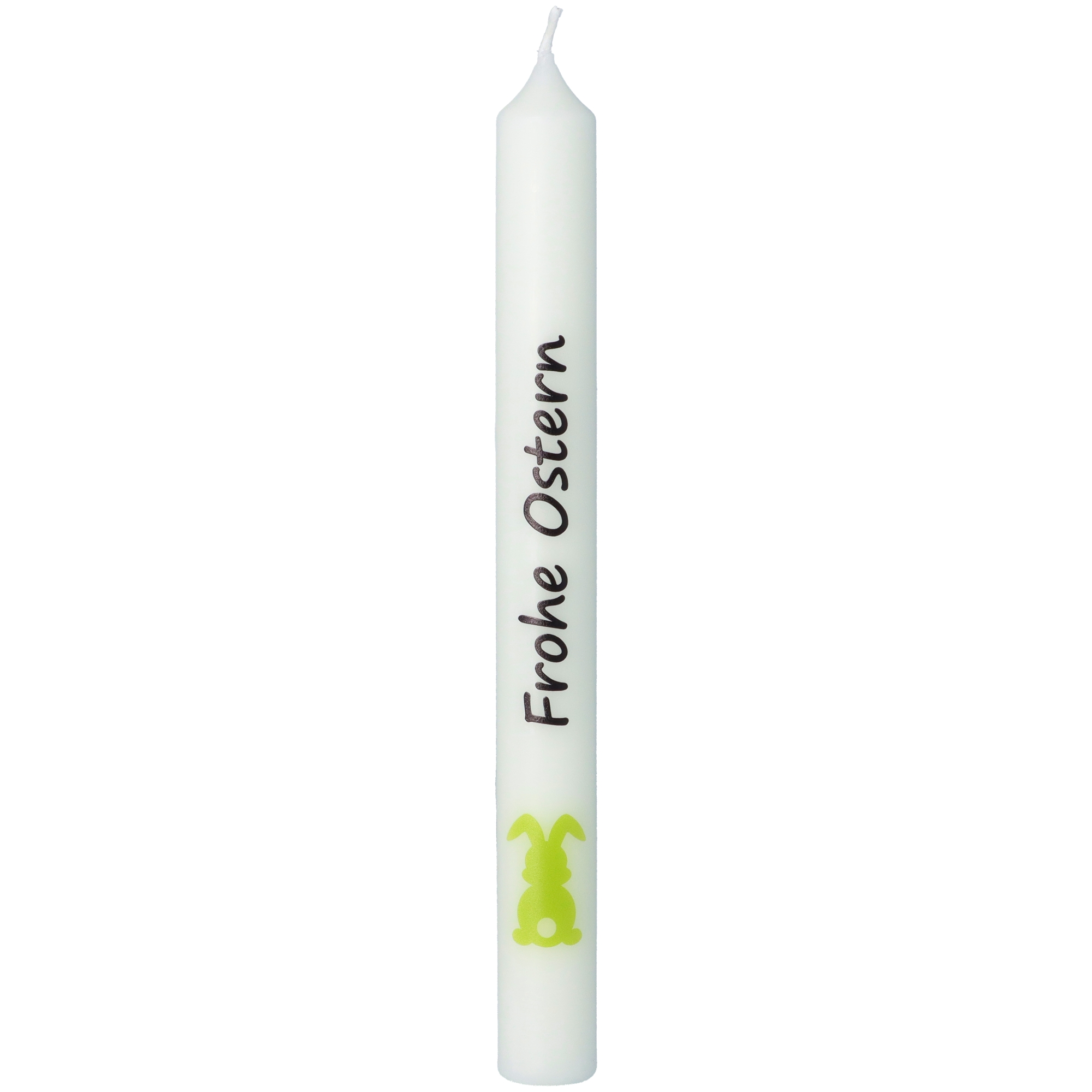 Stabkerzen-Set Hellgrün "Frohe Ostern"
