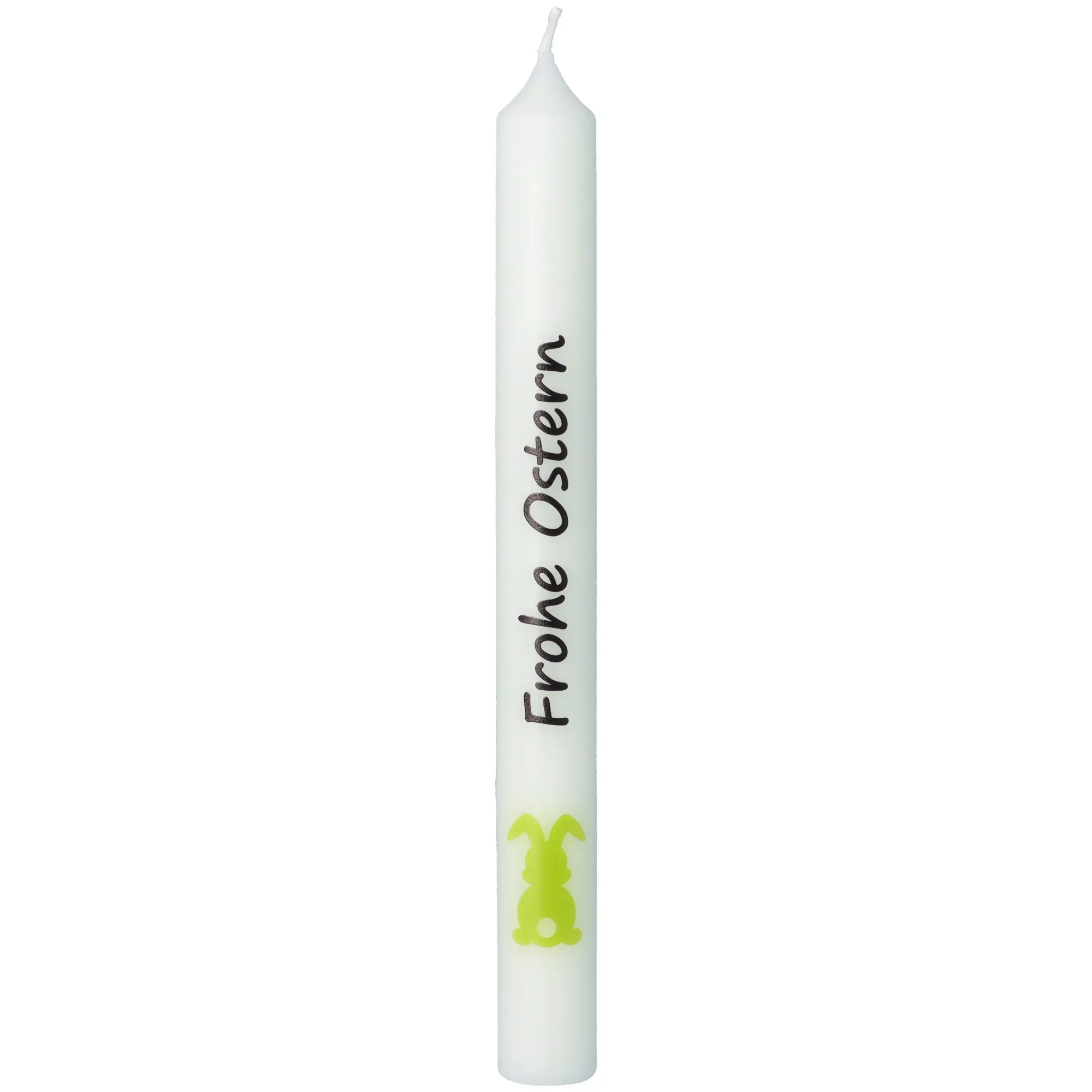 Stabkerzen-Set Hellgrün "Frohe Ostern"