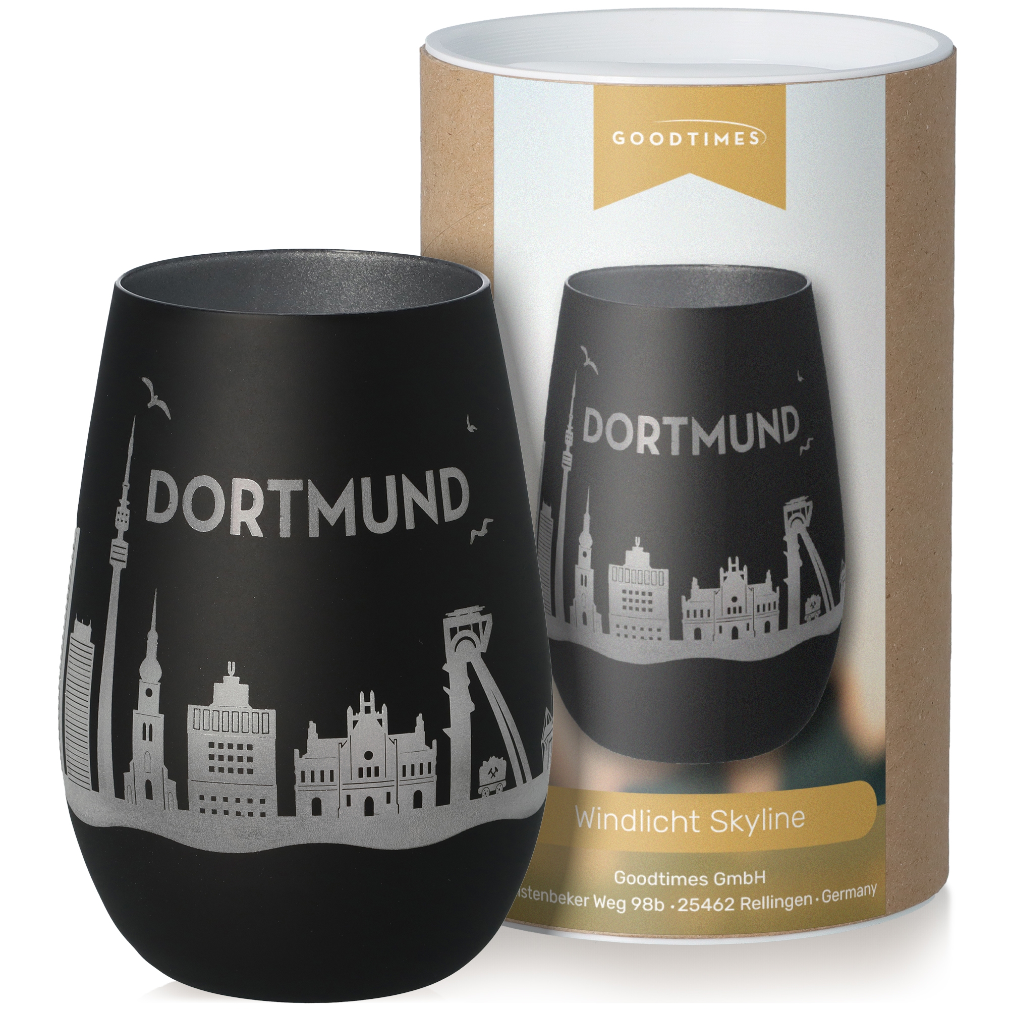 Windlicht Skyline Dortmund Töpferei, Krug