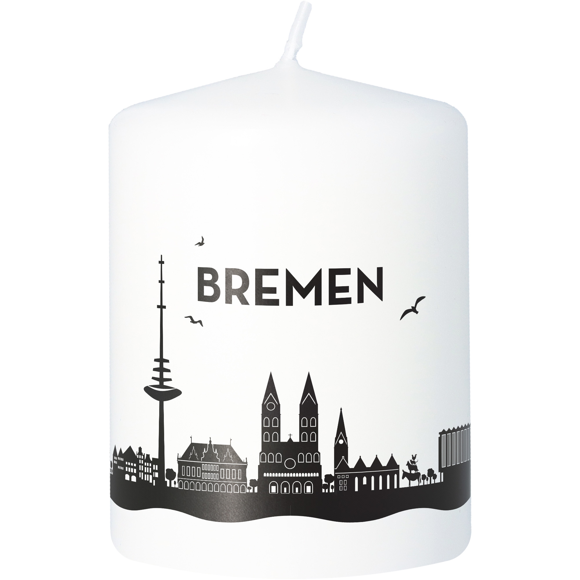 Stumpenkerze Skyline Bremen Stumpenkerze Skyline Bremen