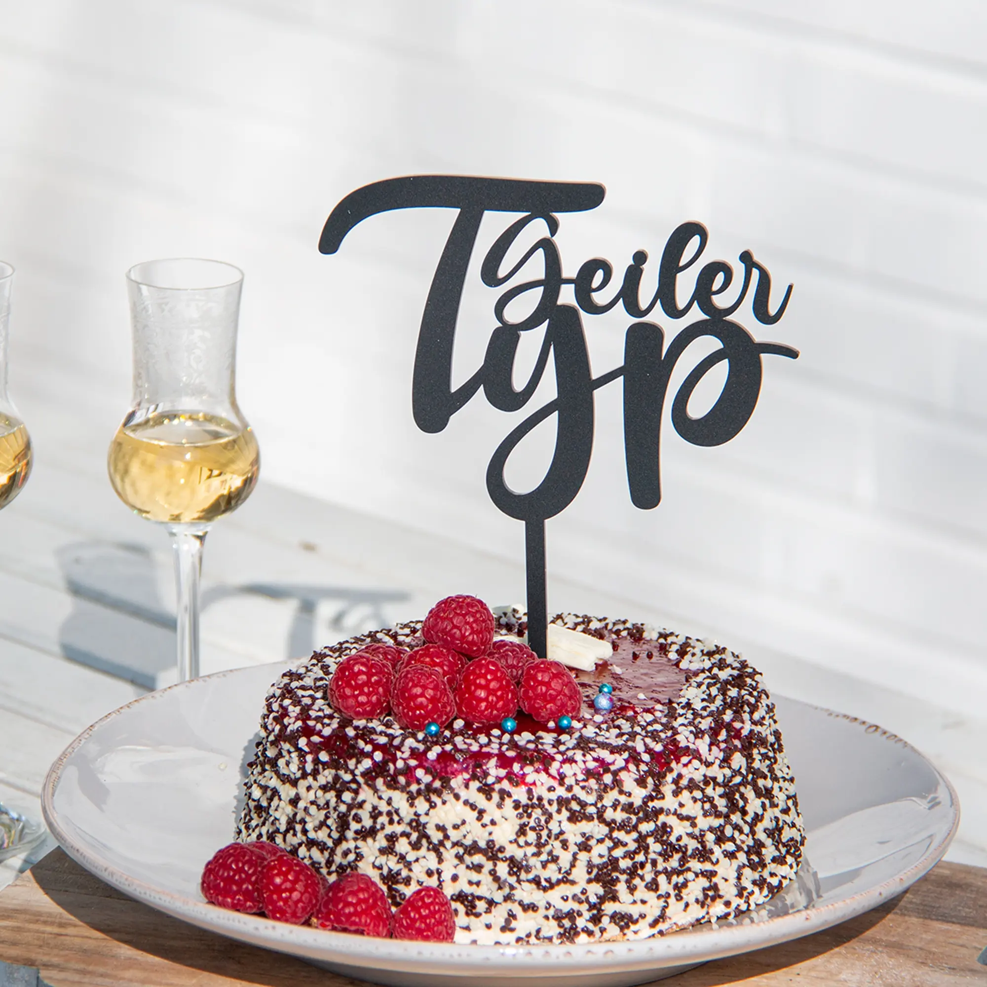 Cake Topper "Geiler Typ"