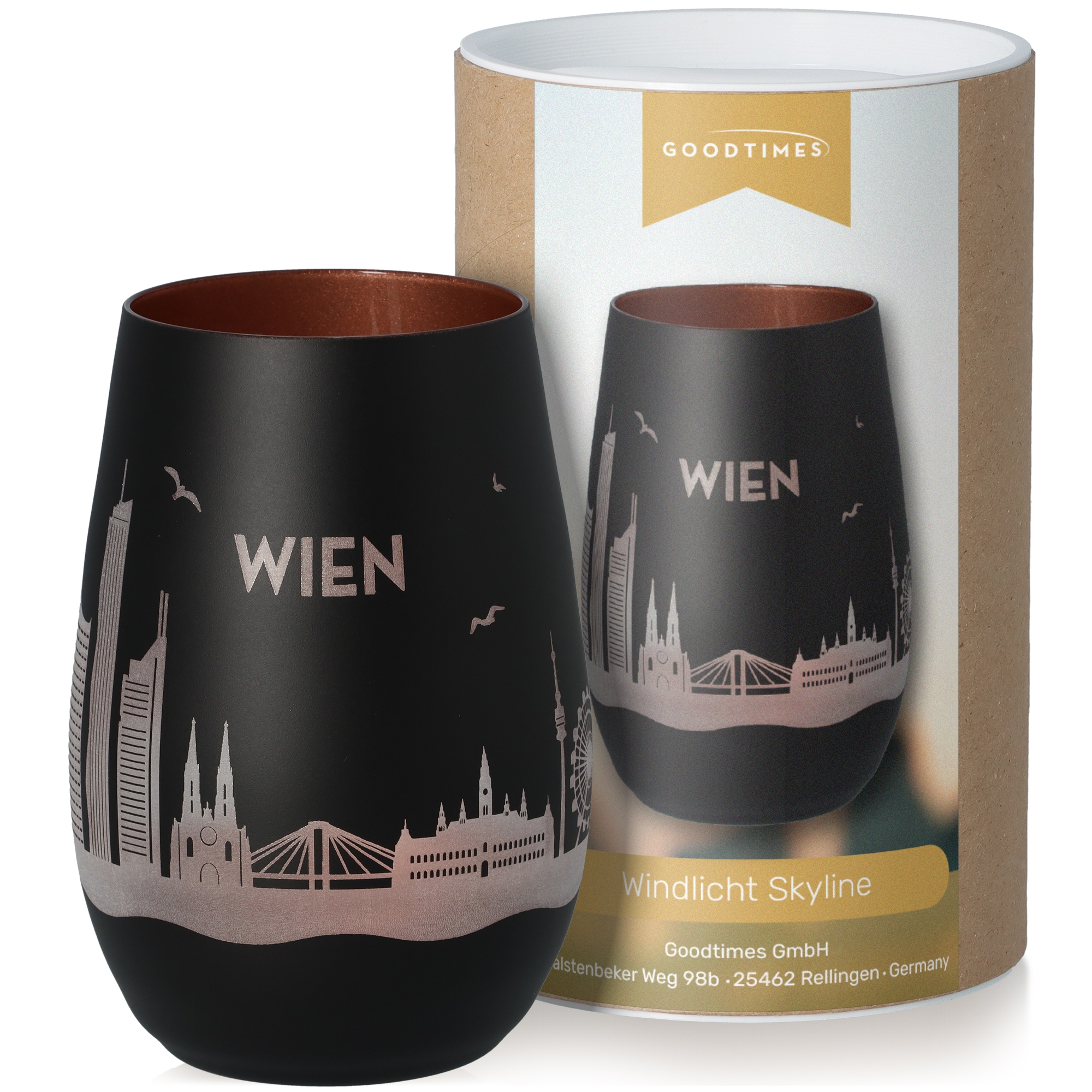 Windlicht Skyline Wien Töpferei, Krug