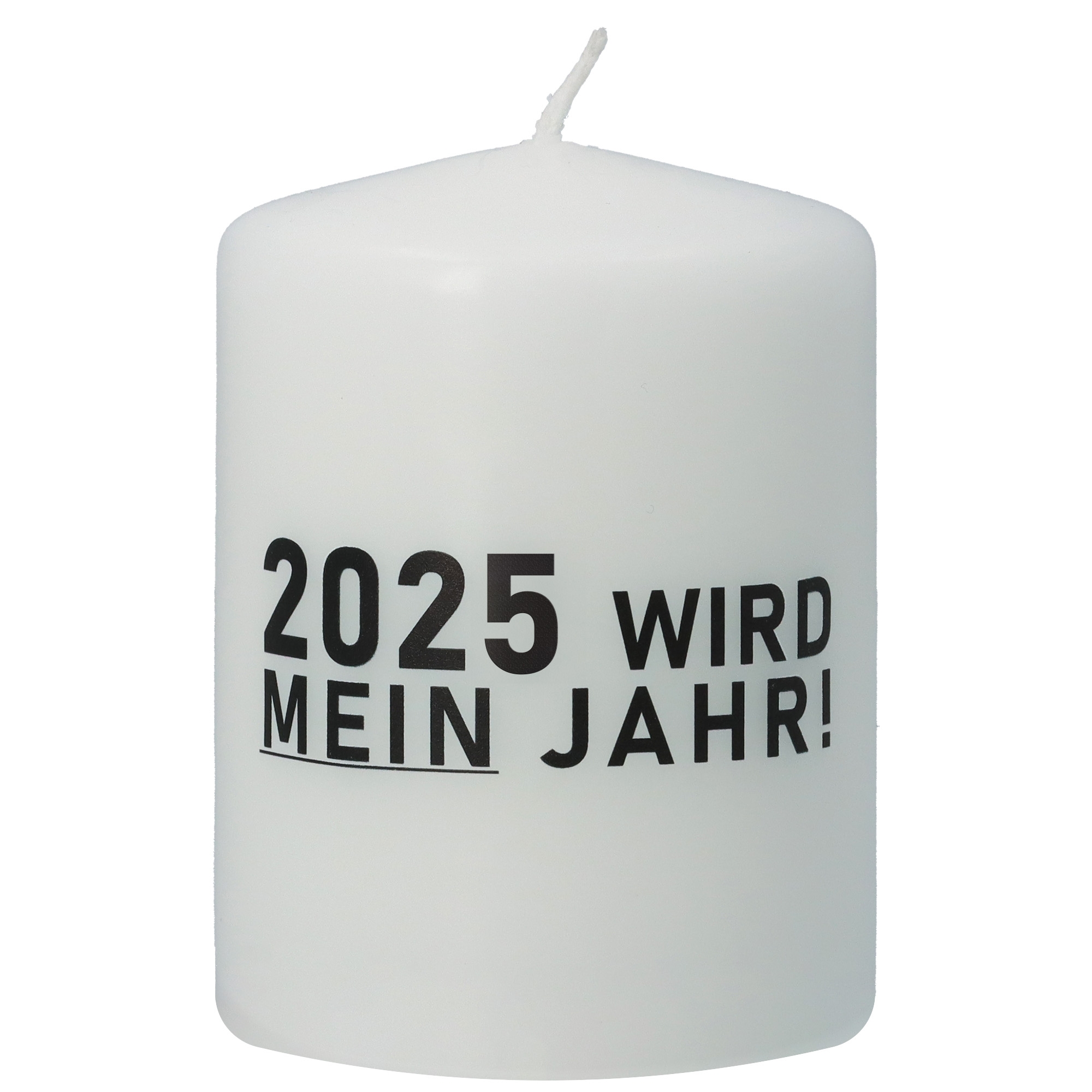 Stumpenkerze "2025 WIRD MEIN JAHR"