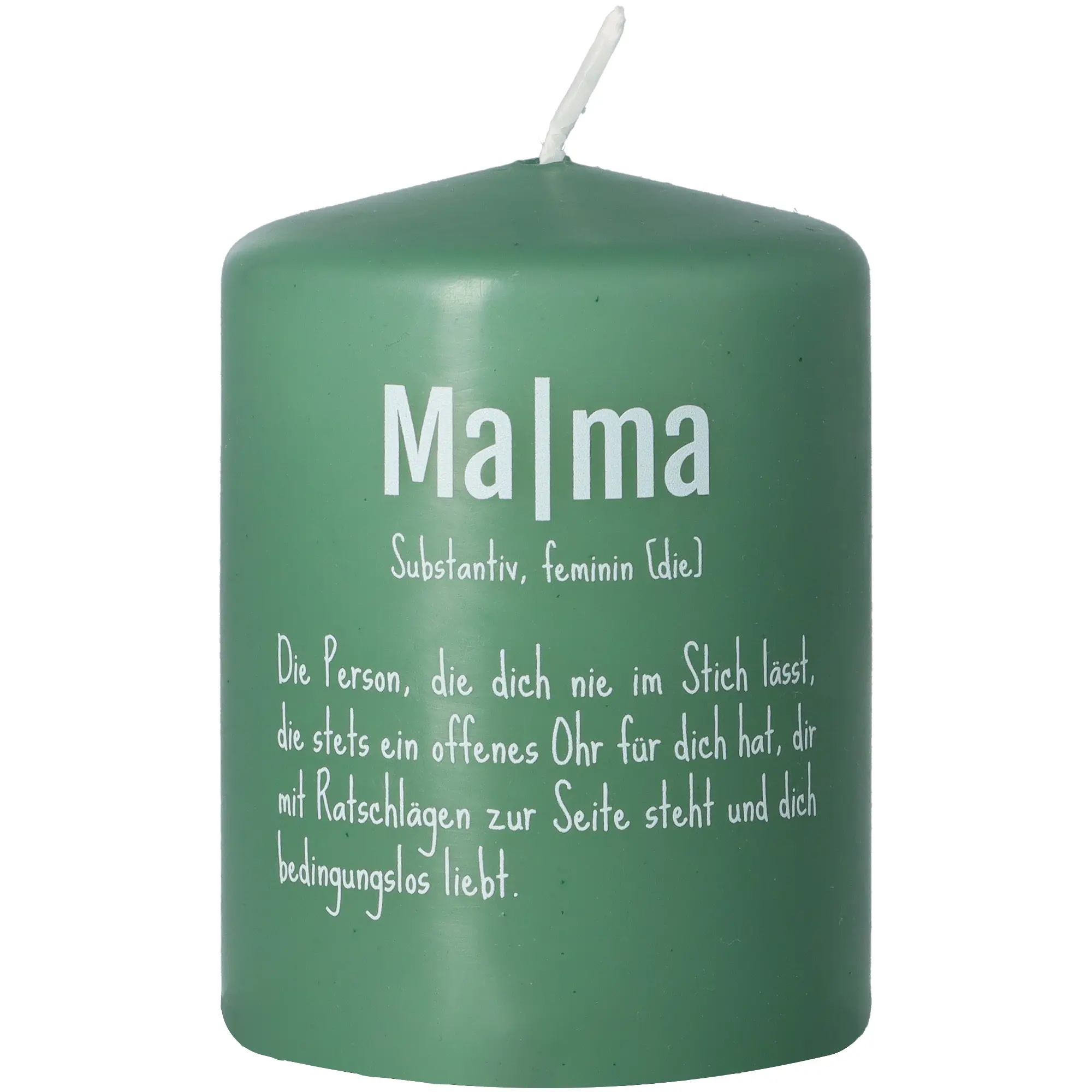 Stumpenkerze "Mama Definition"