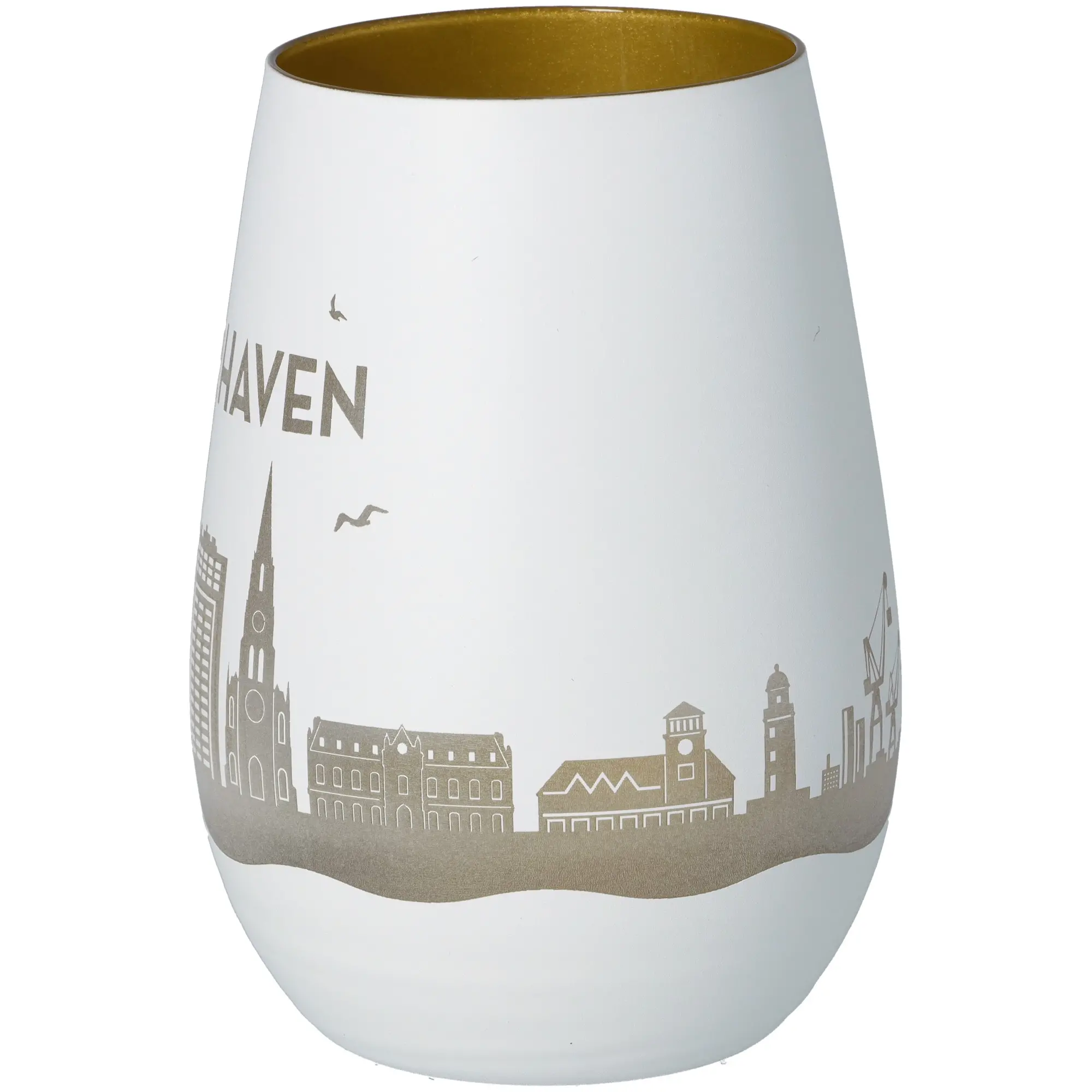Windlicht Skyline Bremerhaven