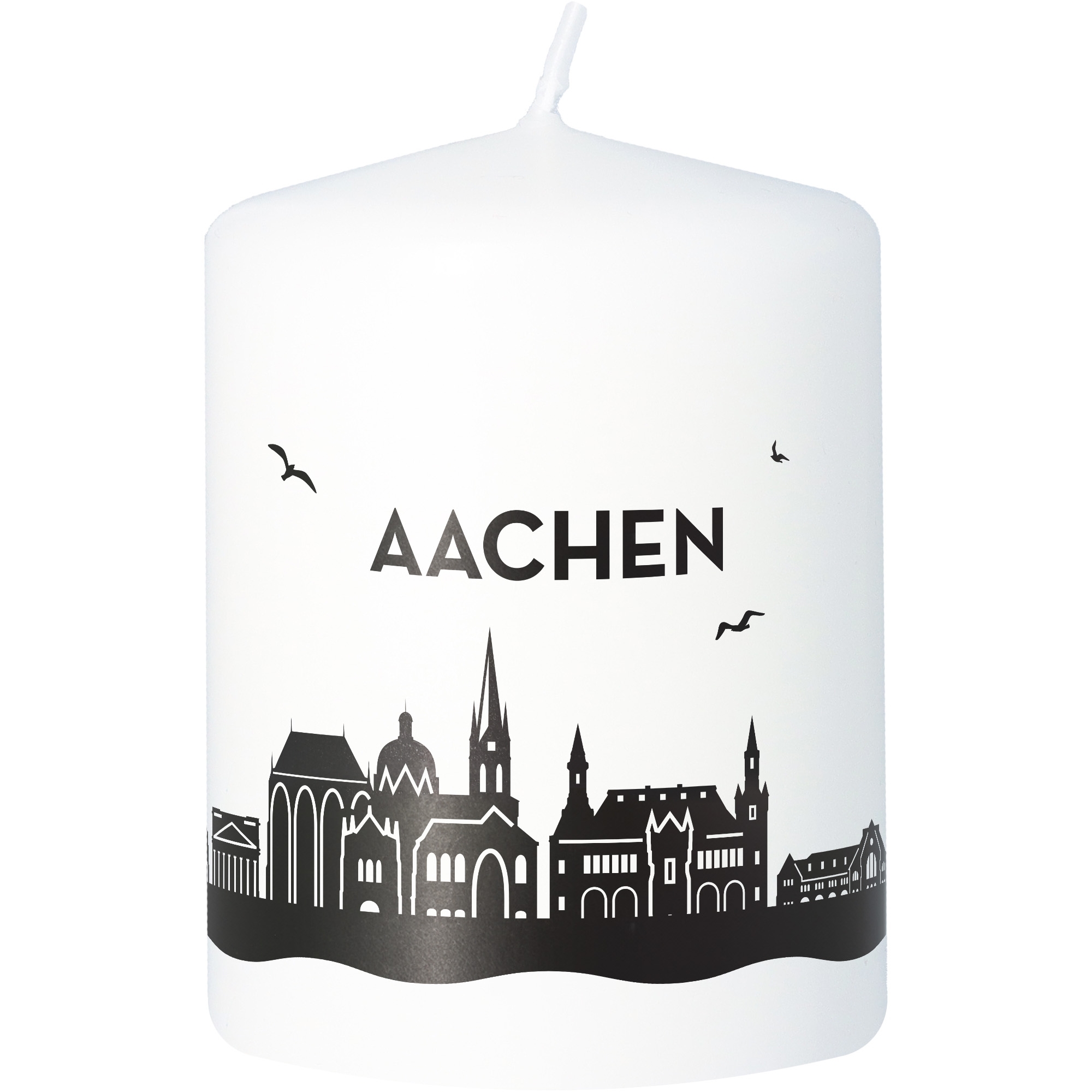 Kerze, Stadtansicht, Aachen, Schwarz-Weiß, Derviertes Muster