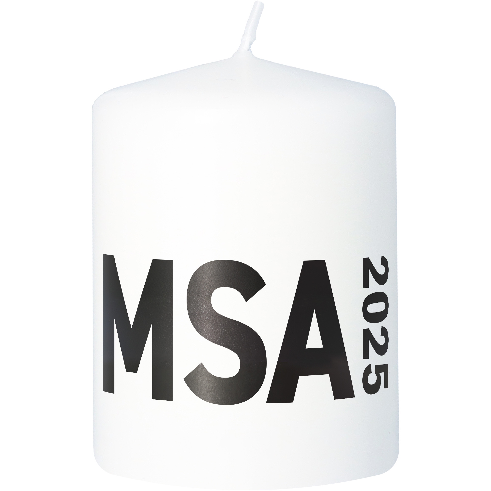Stumpenkerze "MSA 2026" Kerze
