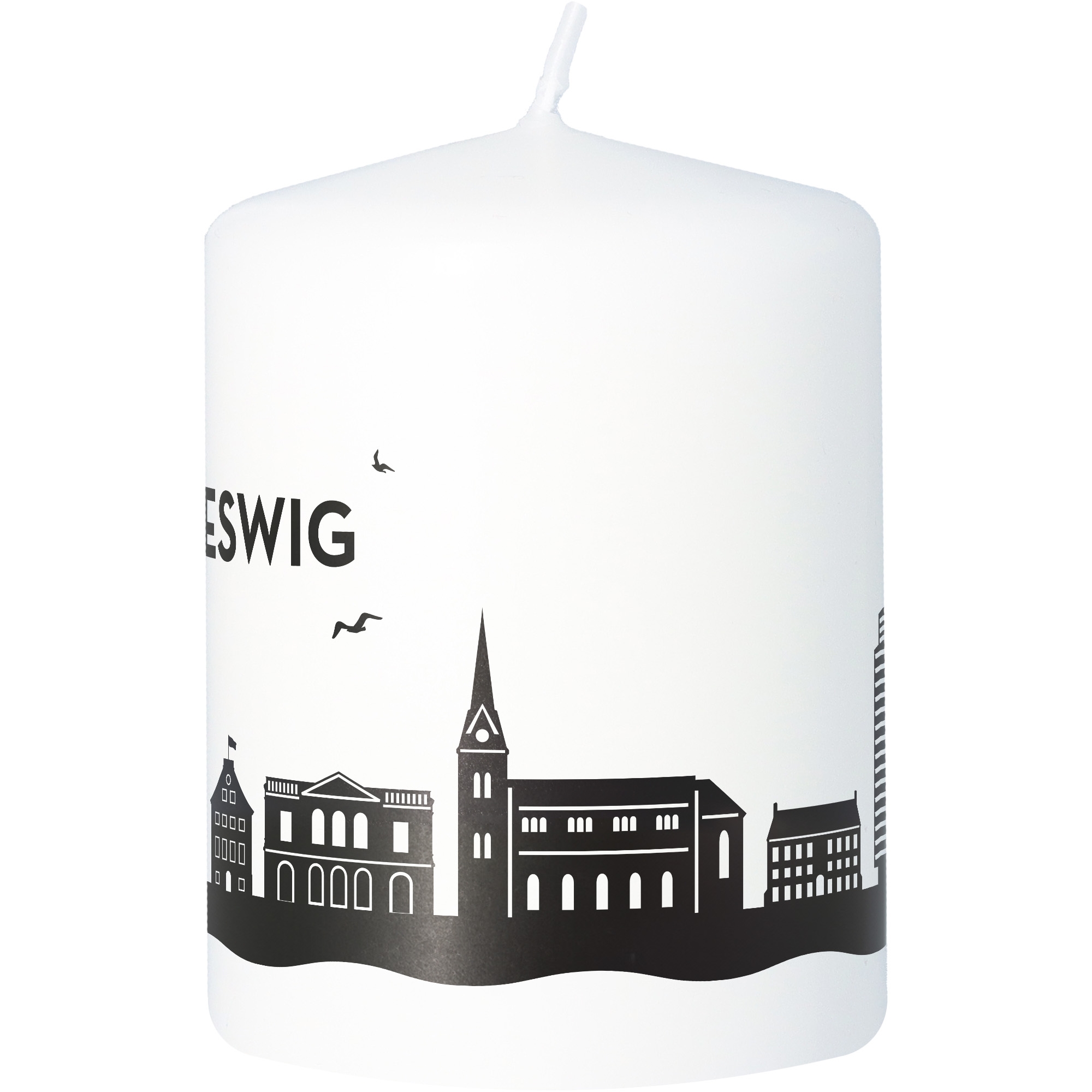 Stumpenkerze Skyline Schleswig Kerze