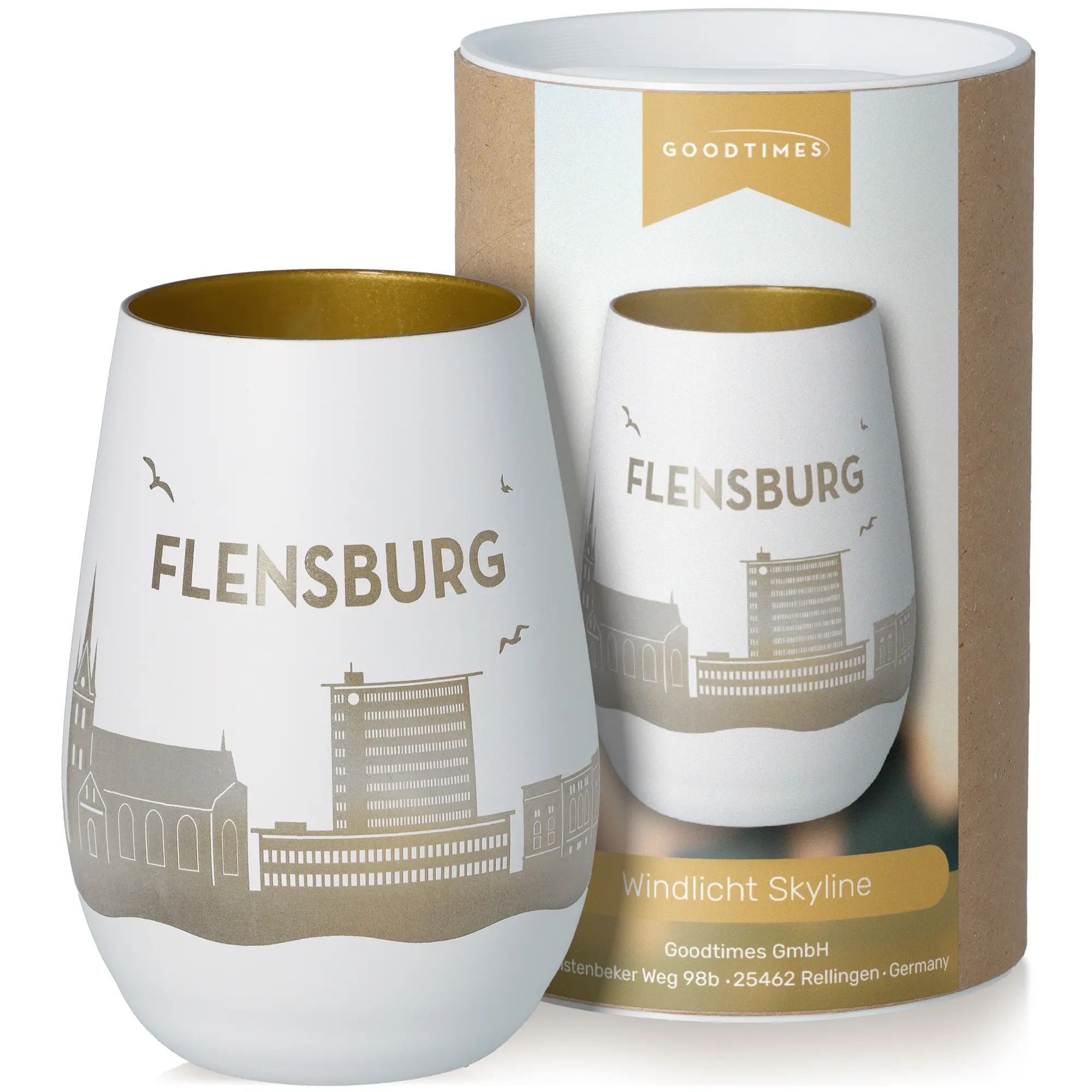 Windlicht Skyline Flensburg