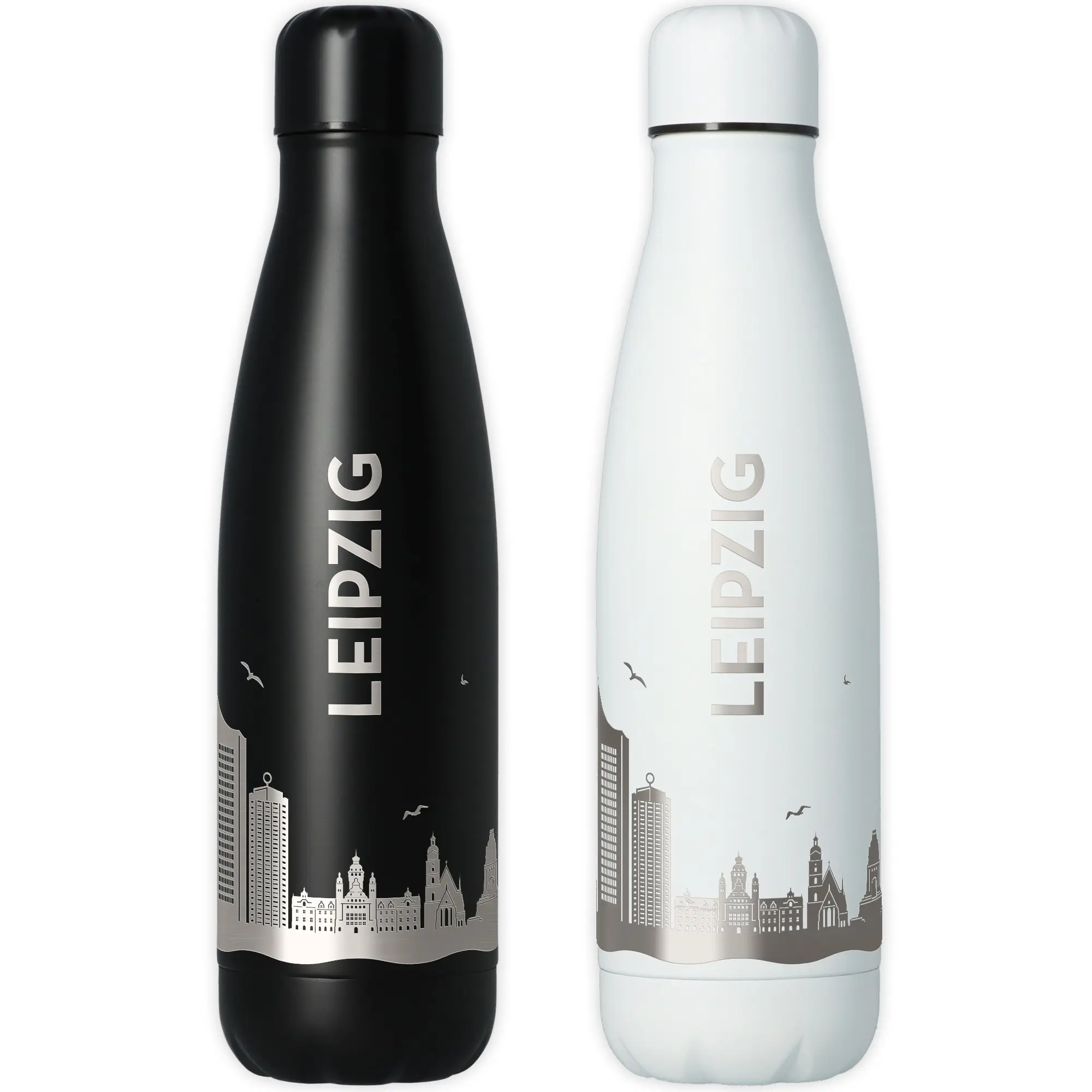 Trinkflasche Skyline Leipzig