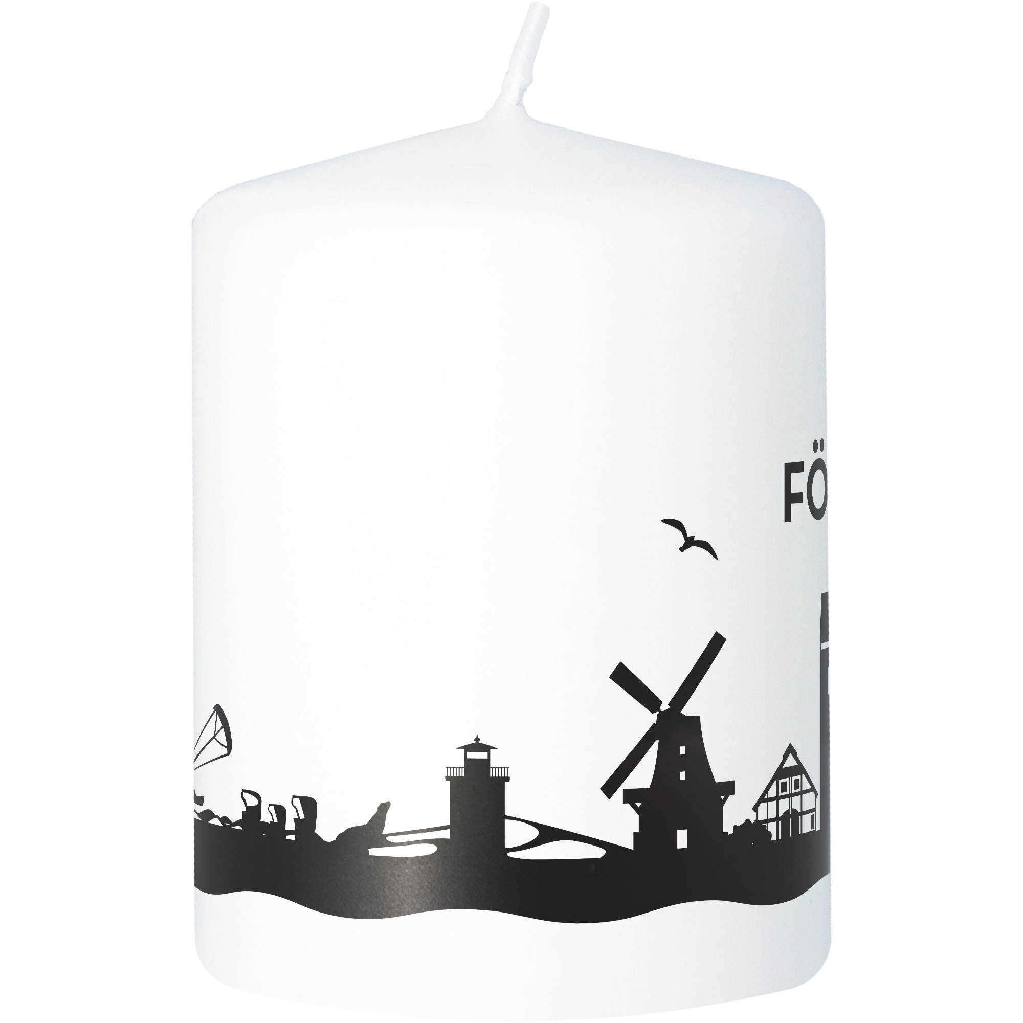 Stumpenkerze Skyline Föhr Stumpenkerze Skyline Föhr