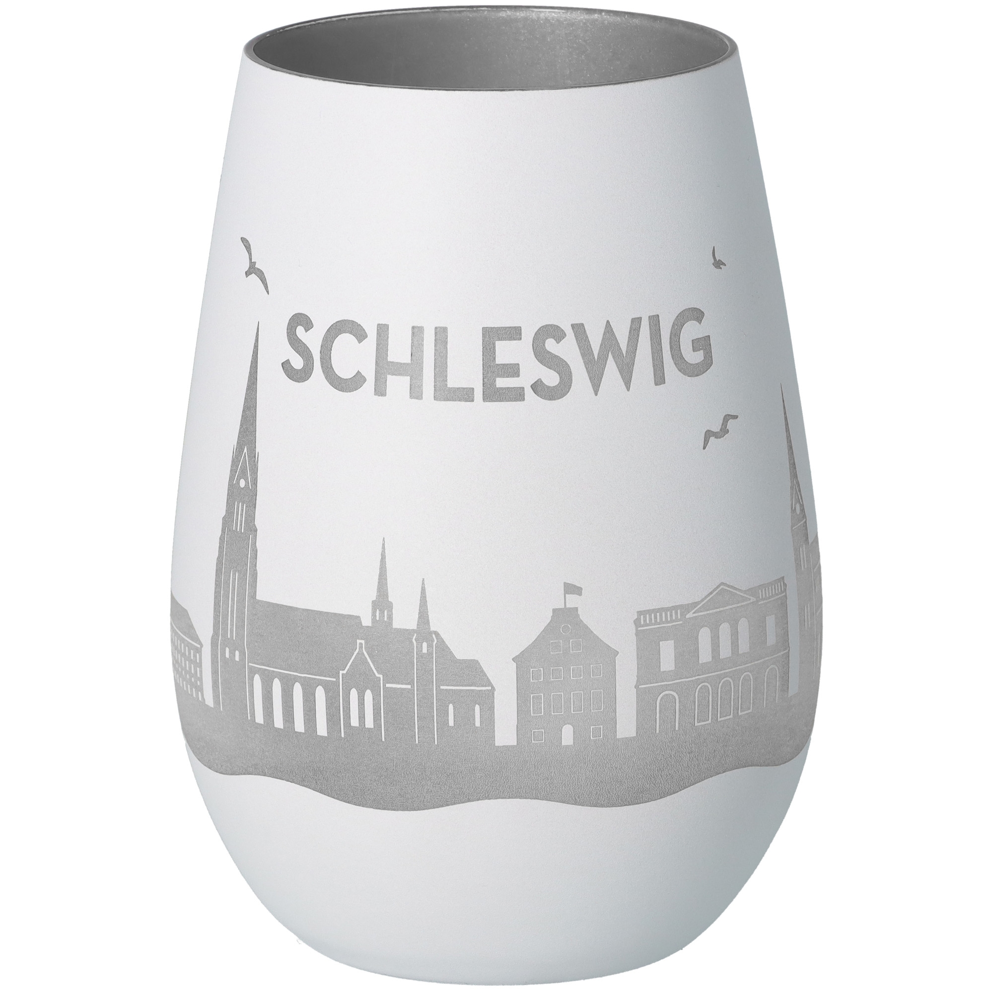 Windlicht Skyline Schleswig Töpferei, Glas, Einmachglas, Vase