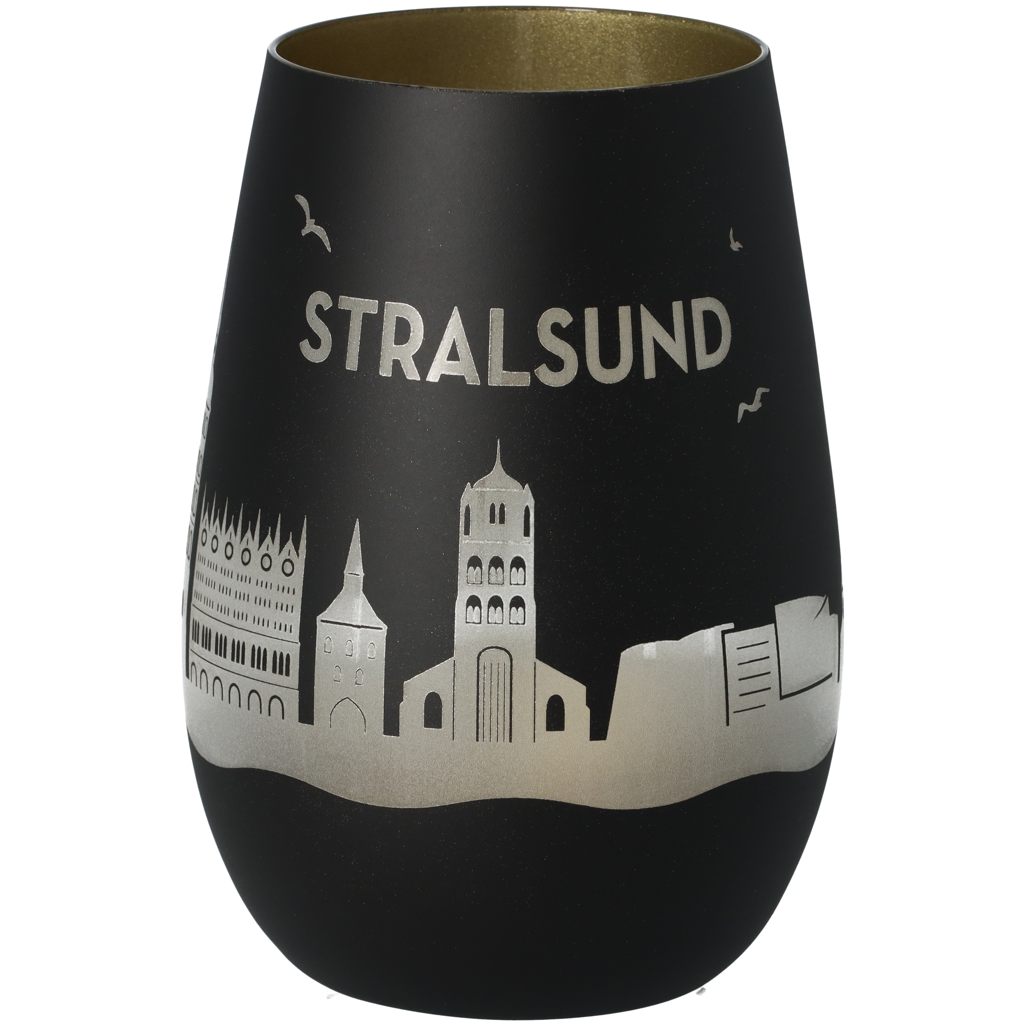 Windlicht Skyline Stralsund