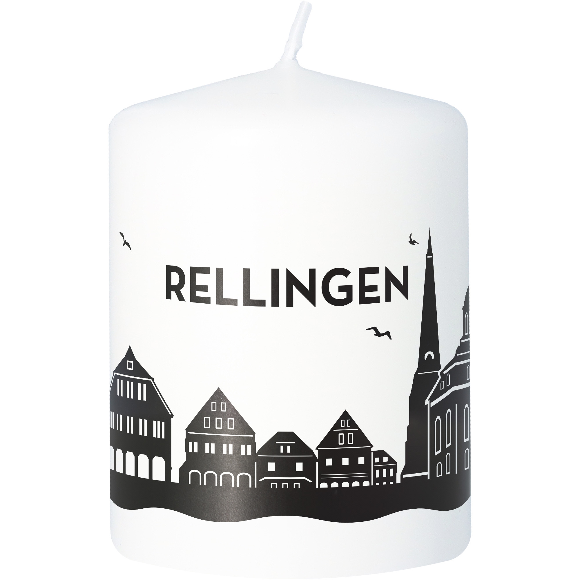 Stumpenkerze Skyline Rellingen Stumpenkerze Skyline Rellingen