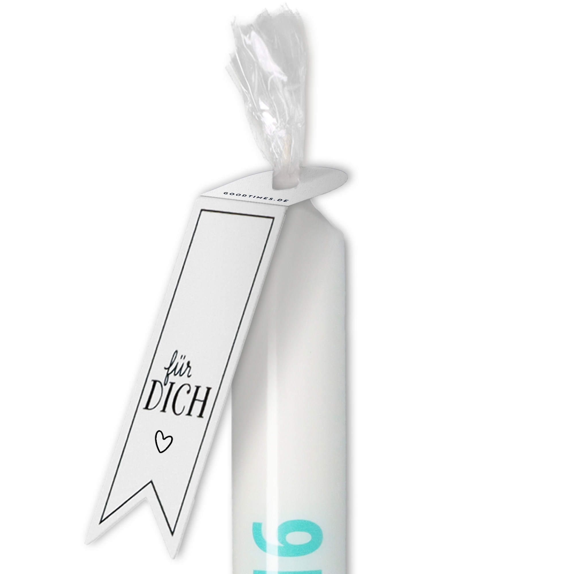 Stabkerze "Coole 16" Türkis Klinge, Rasiermesser, Waffe