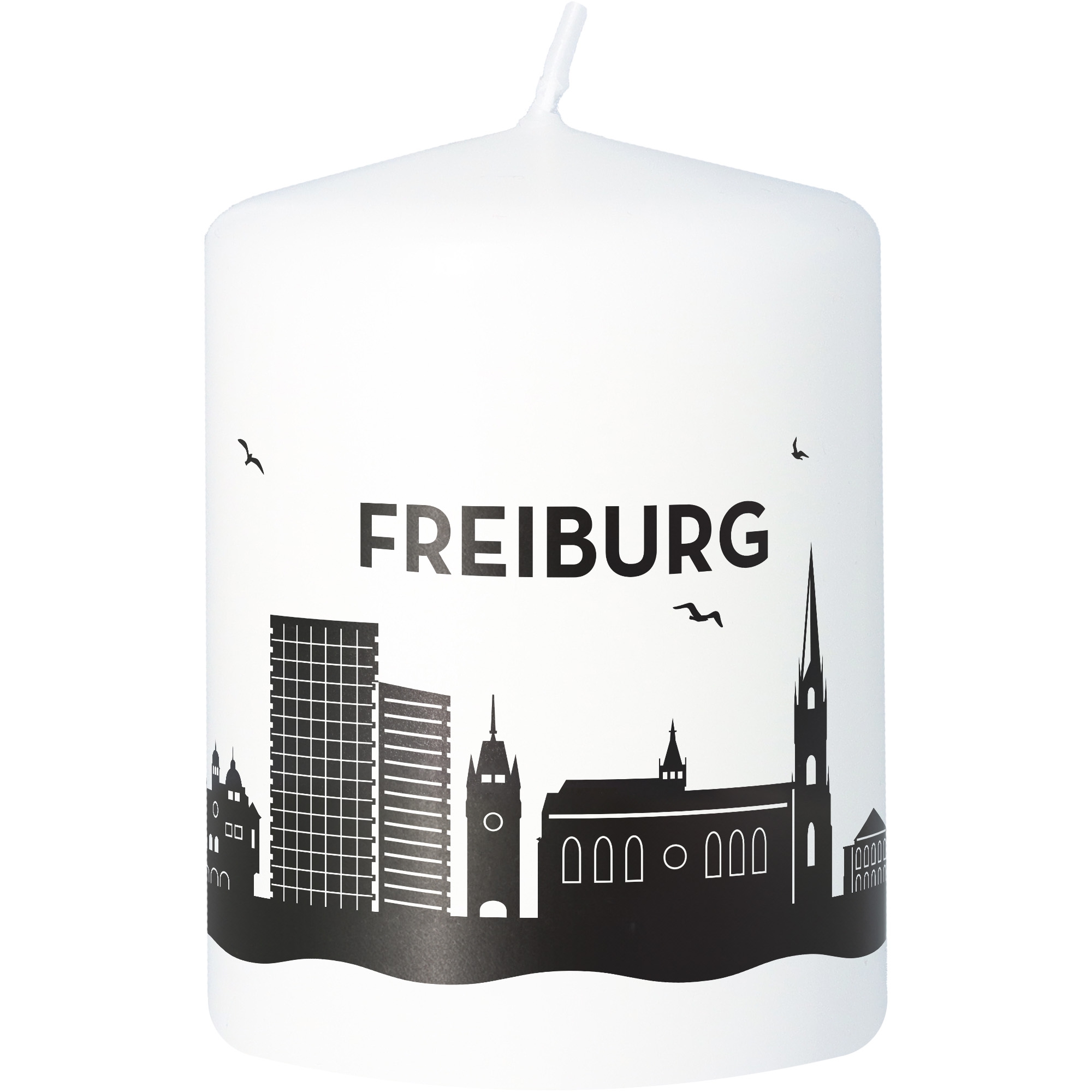 Stumpenkerze Skyline Freiburg Stumpenkerze Skyline Freiburg