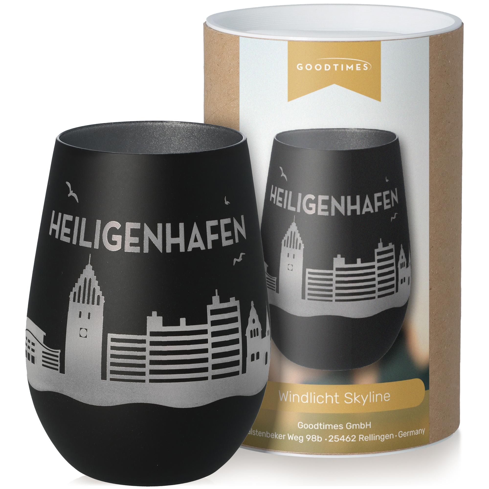 Windlicht Skyline Heiligenhafen Krug, Töpferei