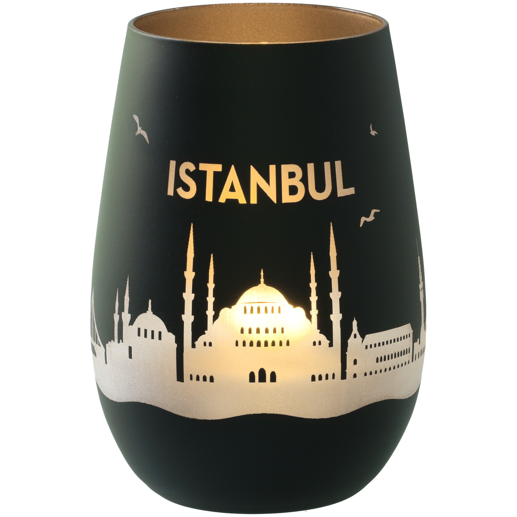 Windlicht Skyline Istanbul Krug, Lampe, Töpferei