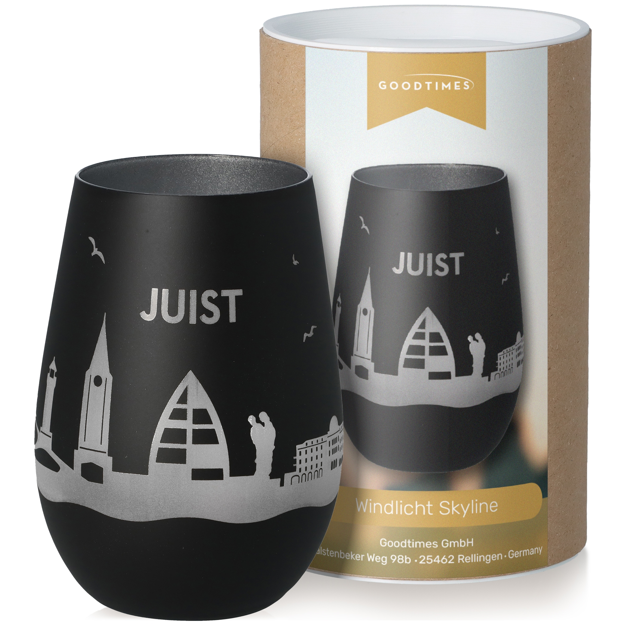 Windlicht Skyline Juist Krug, Töpferei