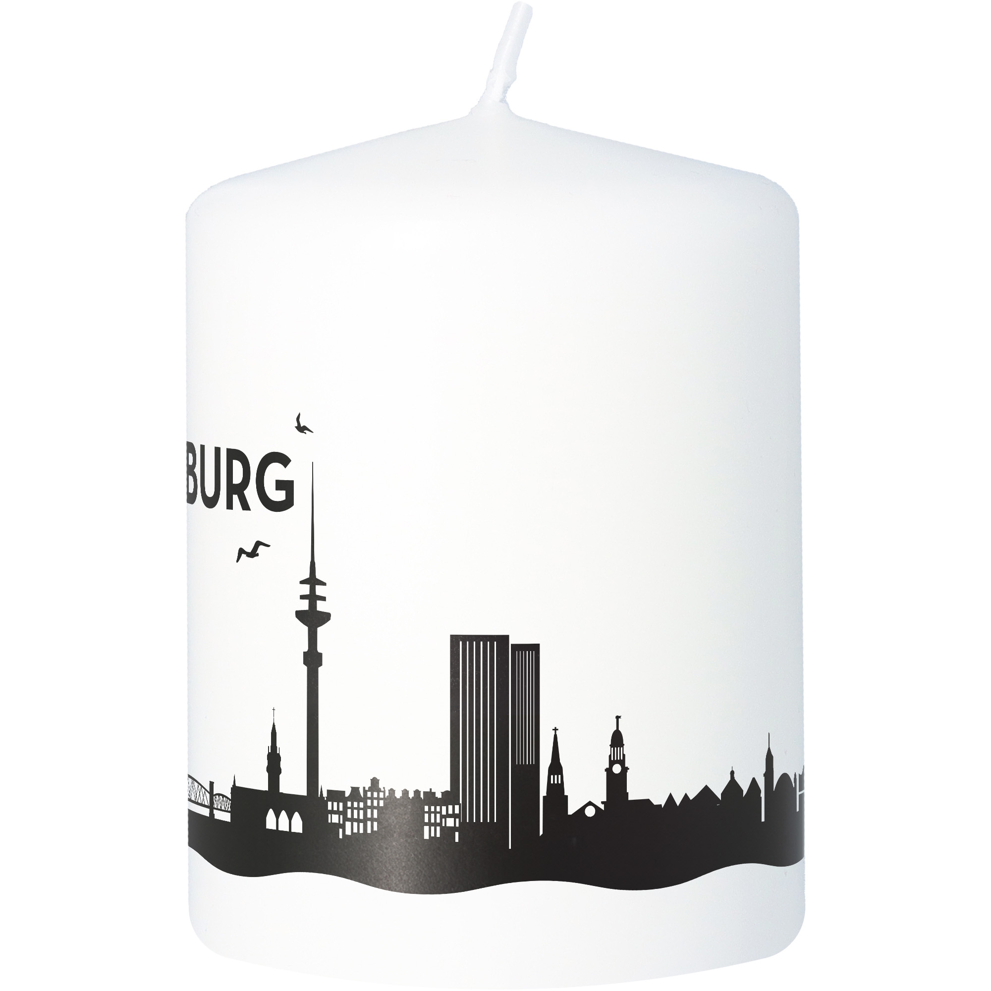 Stumpenkerze Skyline Hamburg Stumpenkerze Skyline Hamburg