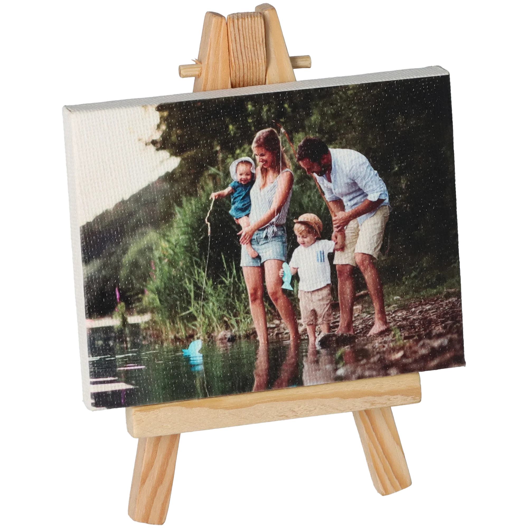 Mini Fotoleinwand mit Ministaffelei