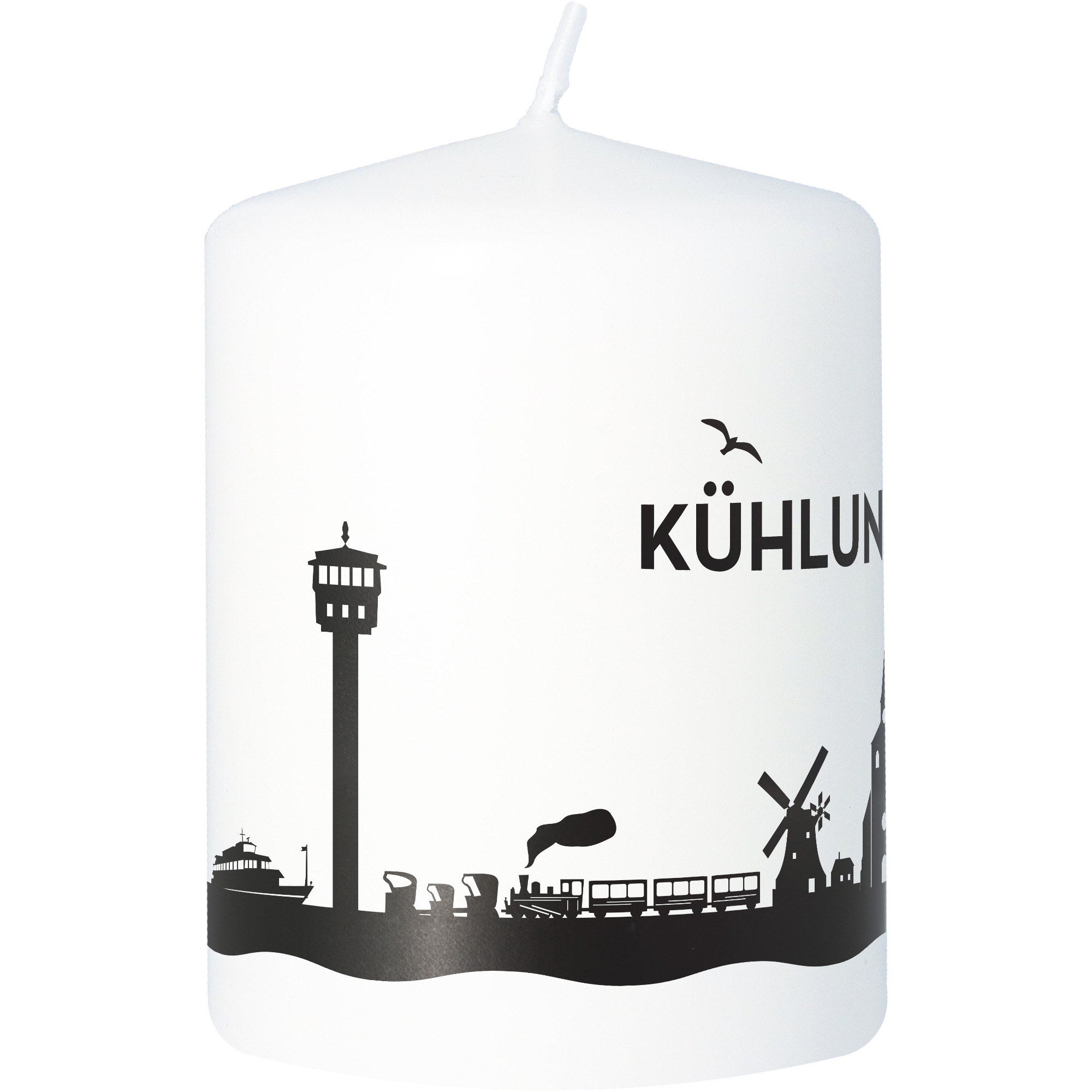 Stumpenkerze Skyline Kühlungsborn