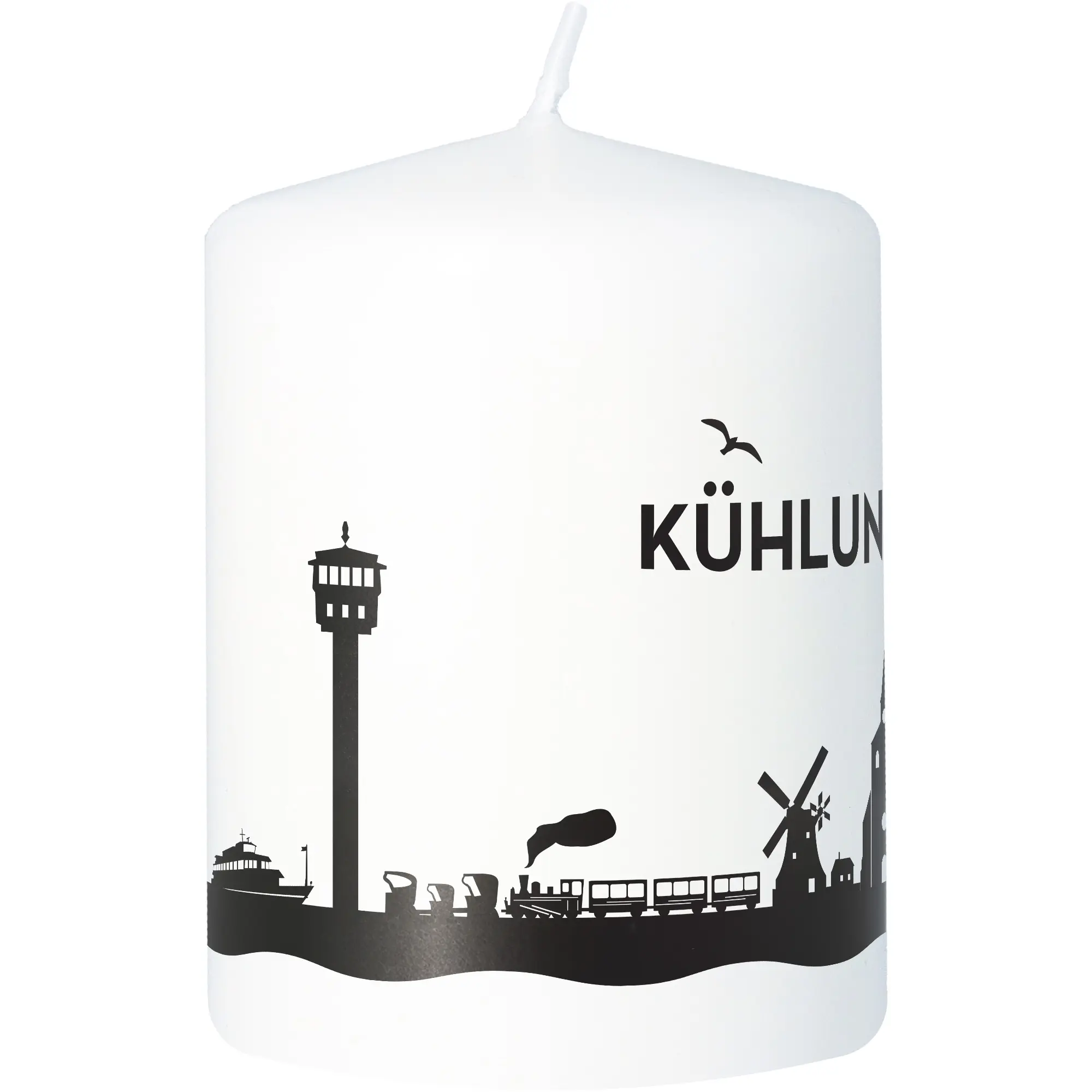Stumpenkerze Skyline Kühlungsborn