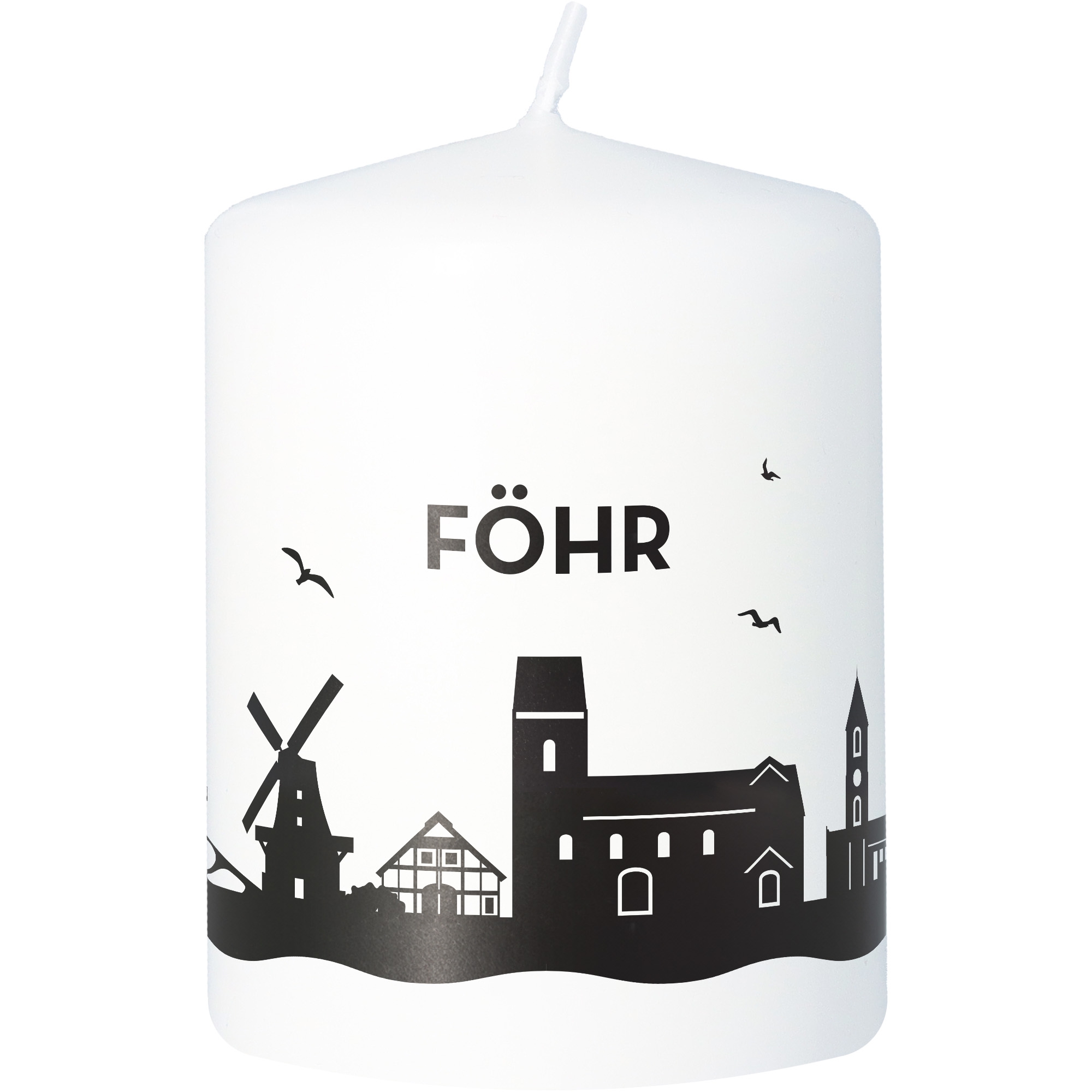 Stumpenkerze Skyline Föhr Stumpenkerze Skyline Föhr