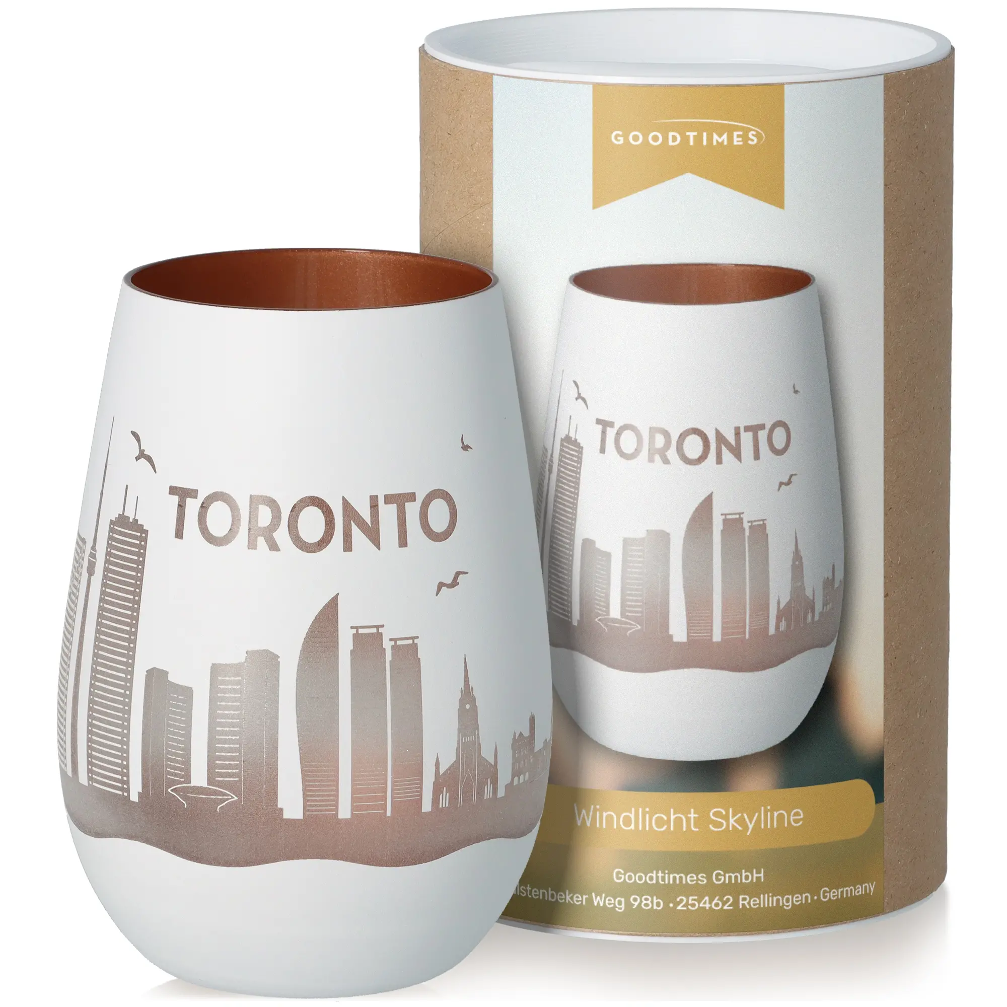 glas, tum, toronto, windlicht, skyline