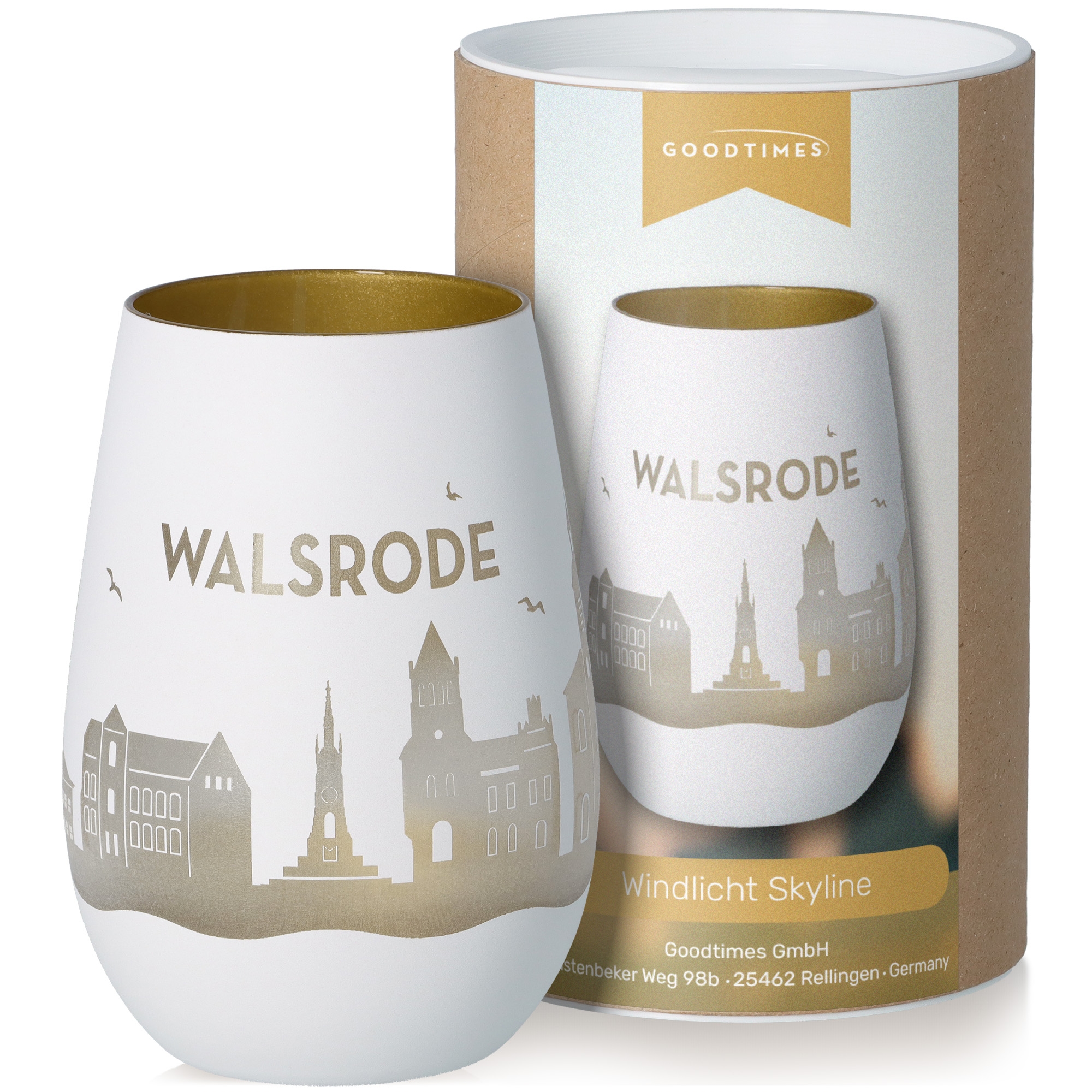 Windlicht Skyline Walsrode Töpferei, Krug, Tasse, Glas