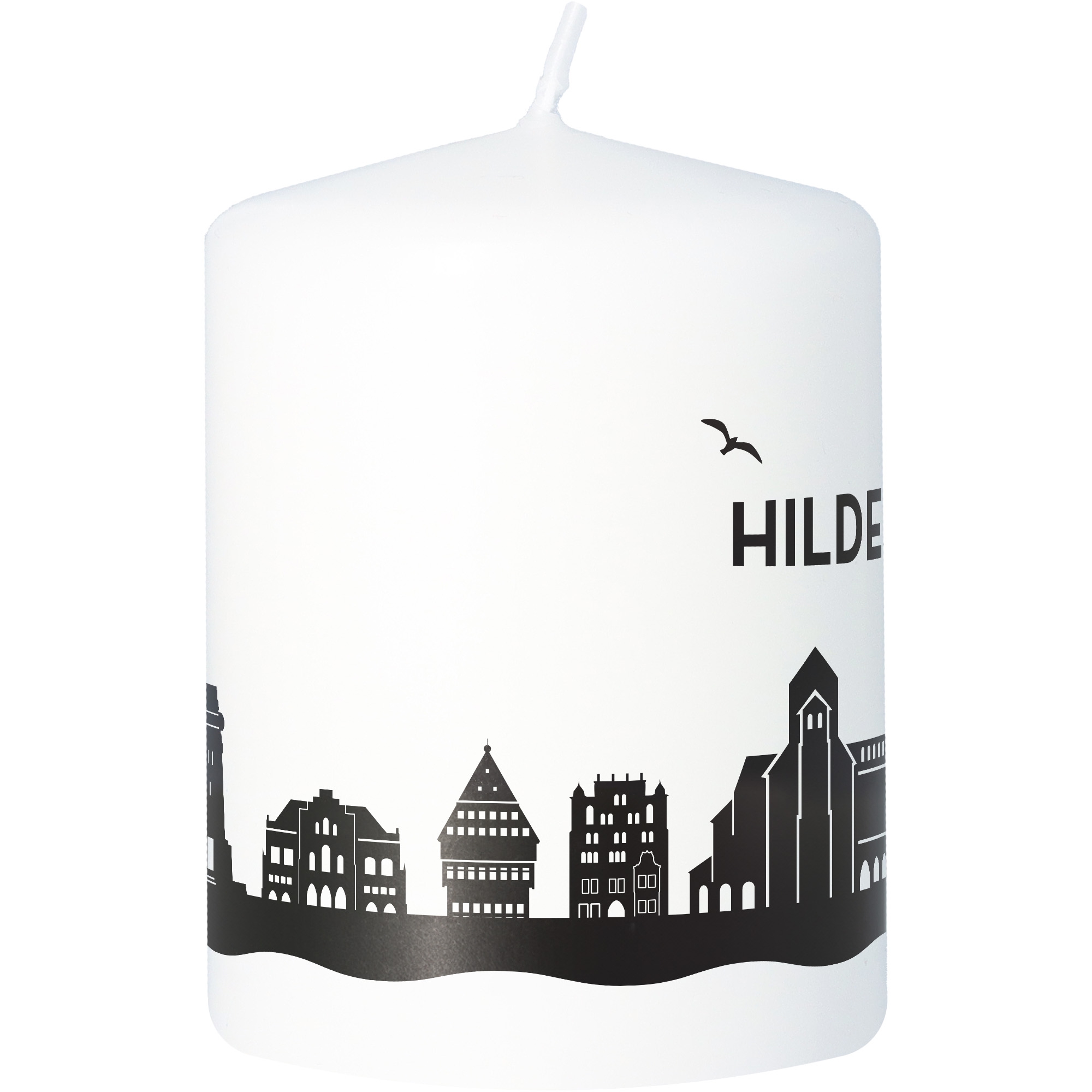 Stumpenkerze Skyline Hildesheim Stumpenkerze Skyline Hildesheim