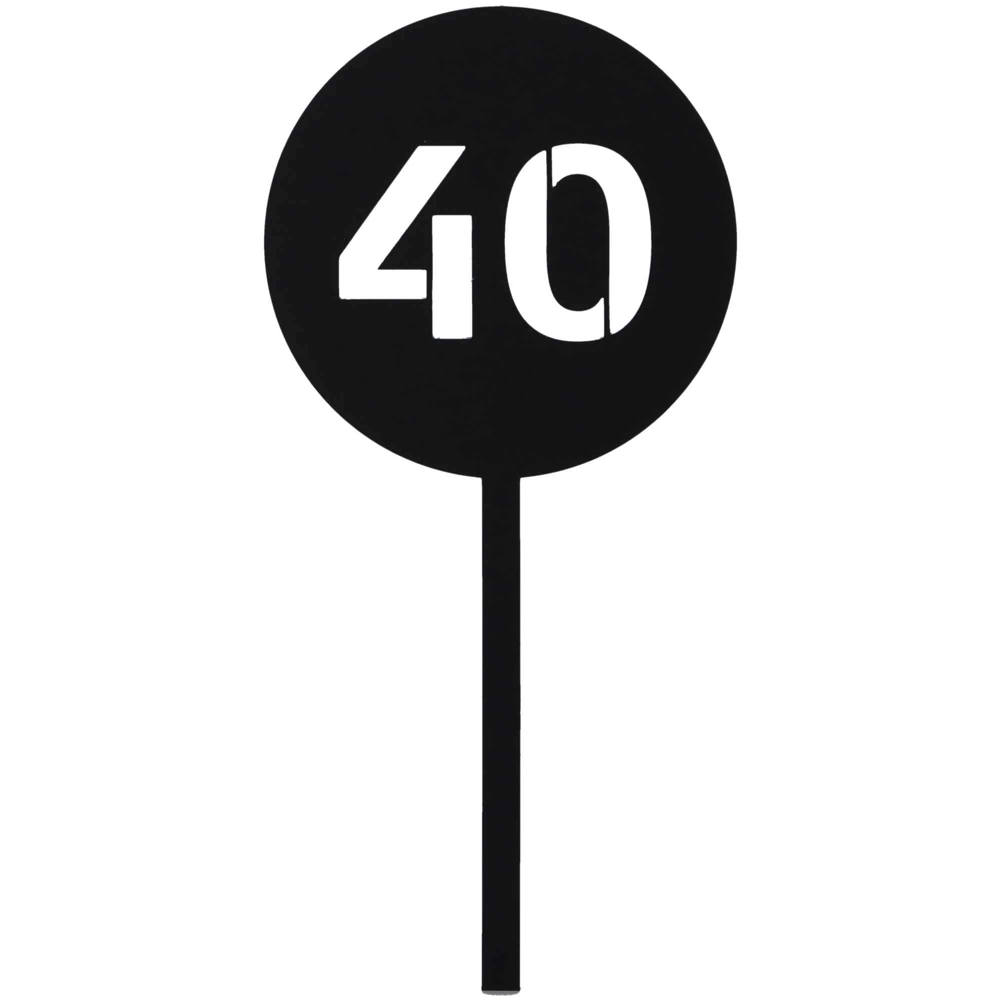 Cake Topper "Zahl" Schild, Symbol