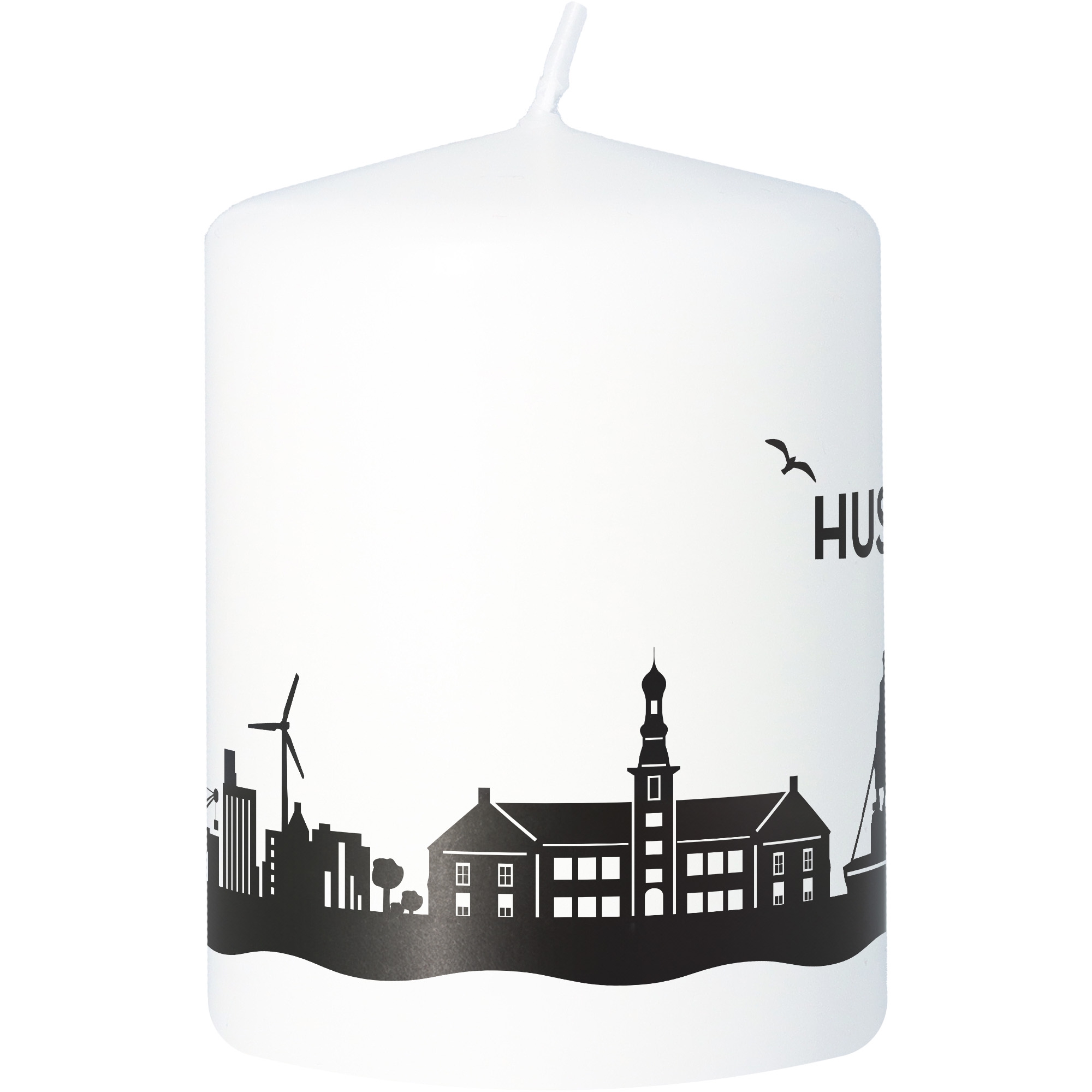 Stumpenkerze Skyline Husum Stumpenkerze Skyline Husum