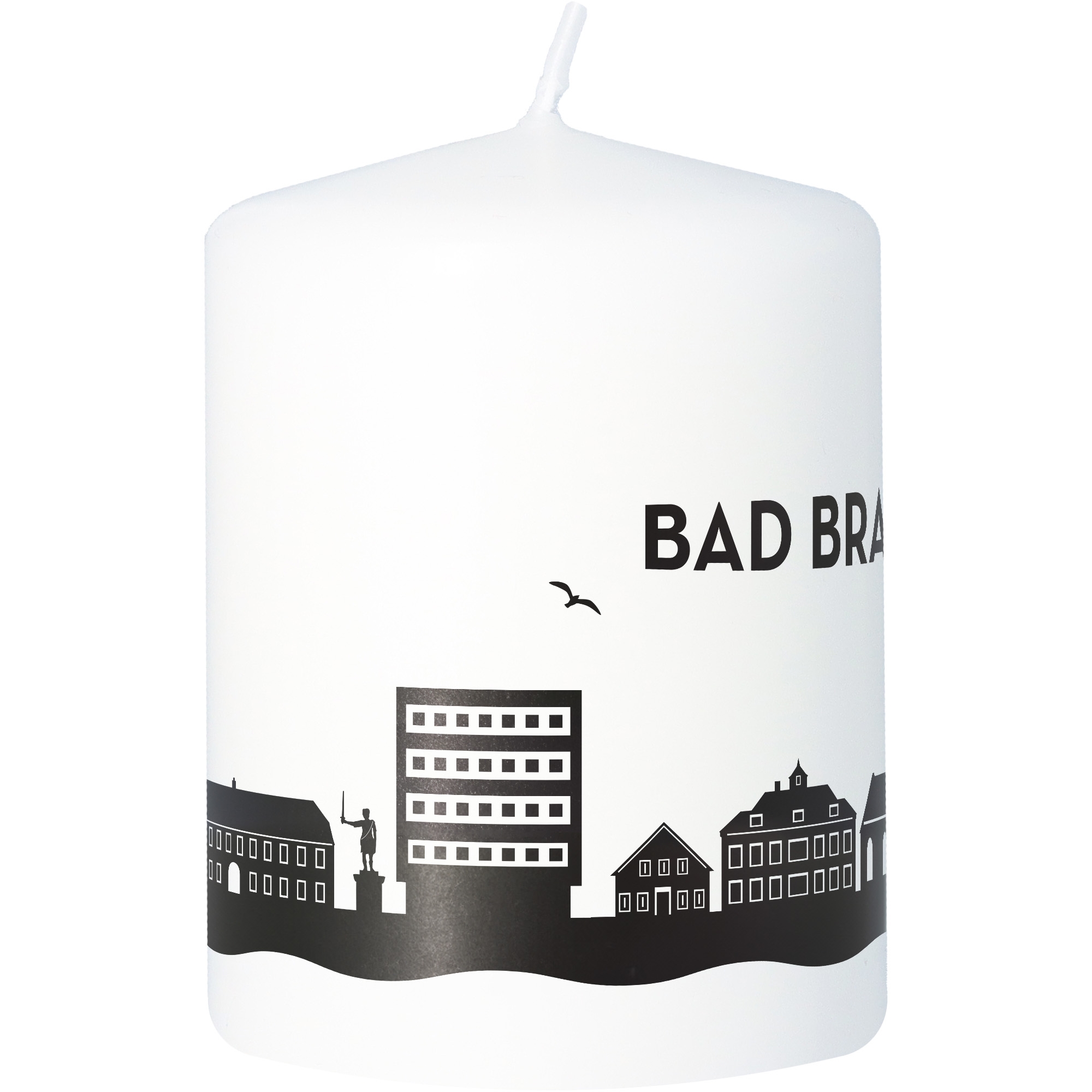 Stumpenkerze Skyline Bad Bramstedt Tier, Vogel, Person, Kerze