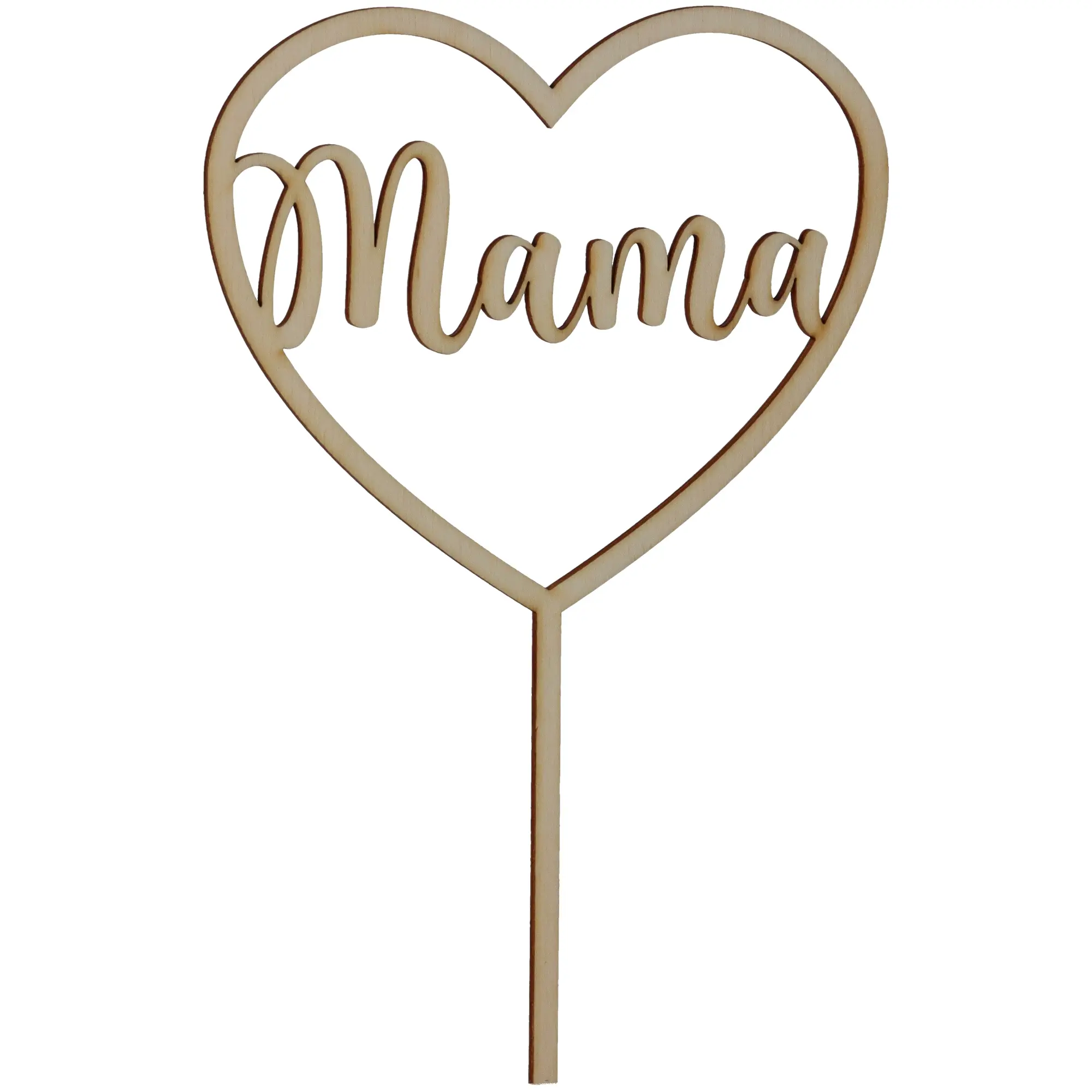 Cake Topper "Mama" klein aus Holz