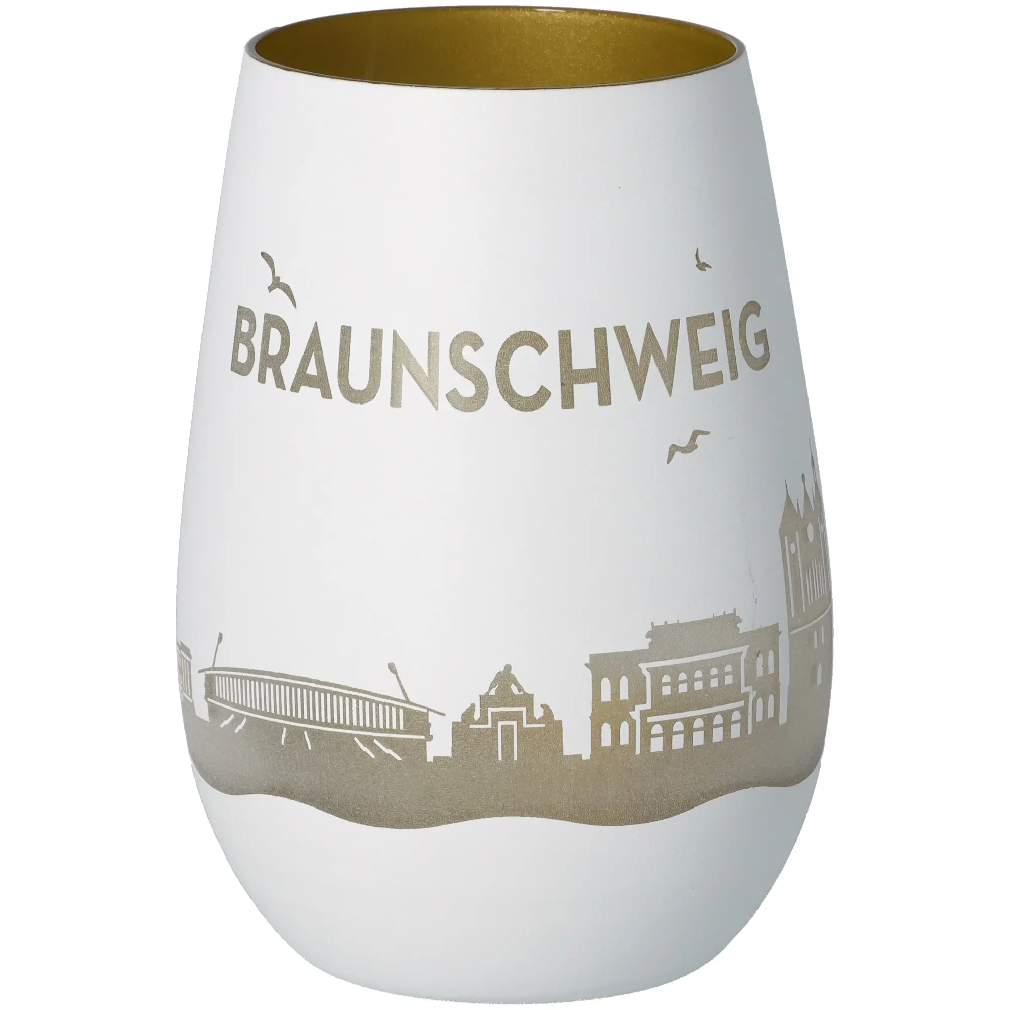 Weißer Becher, Tasse, Scrub Glas, Brunschw...